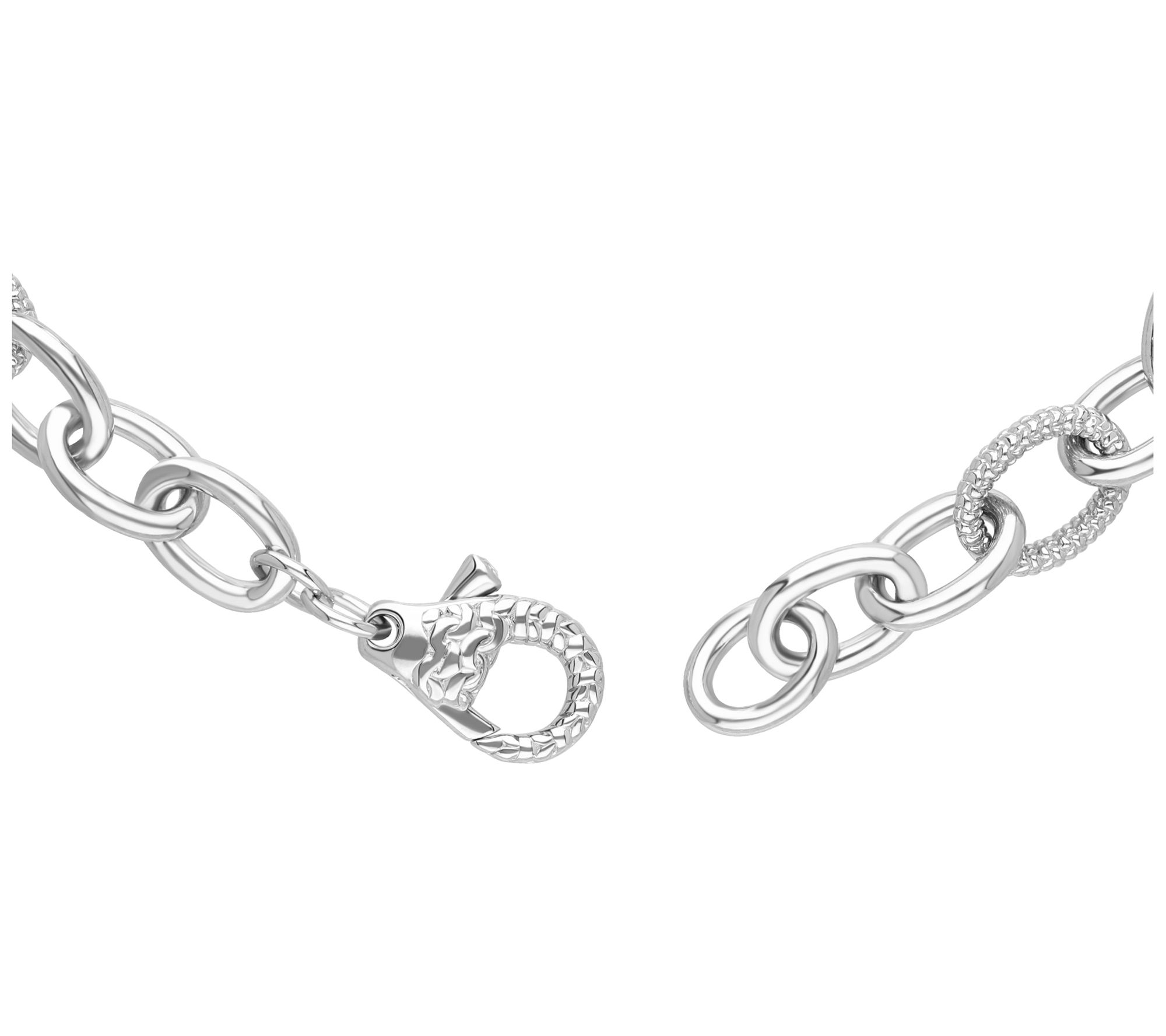 Tiffany Kay Studio Sterling & 14K Clad Heart Charm Bracelet