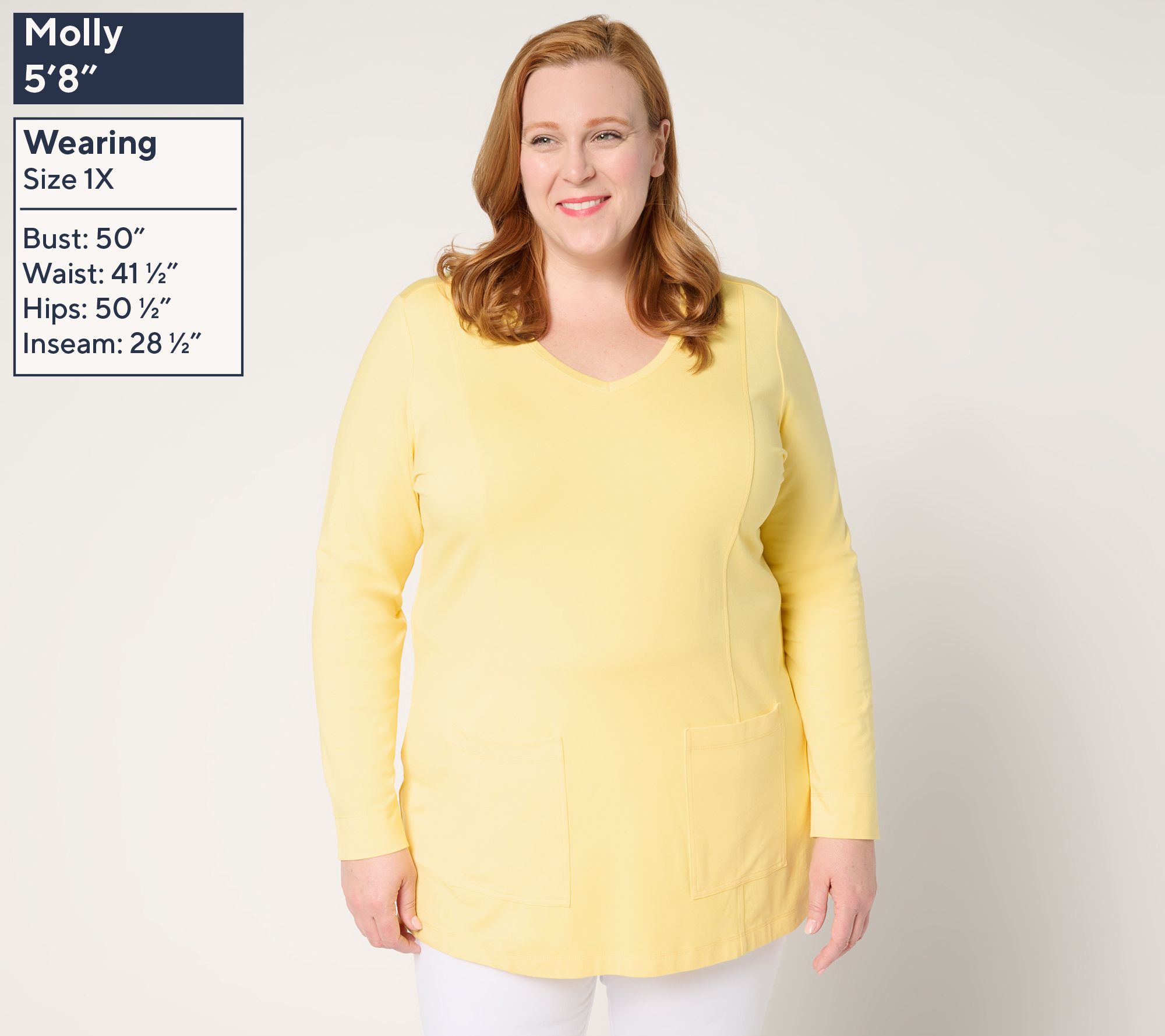 Denim & Co. Essentials Regular So Soft Jersey Tunic