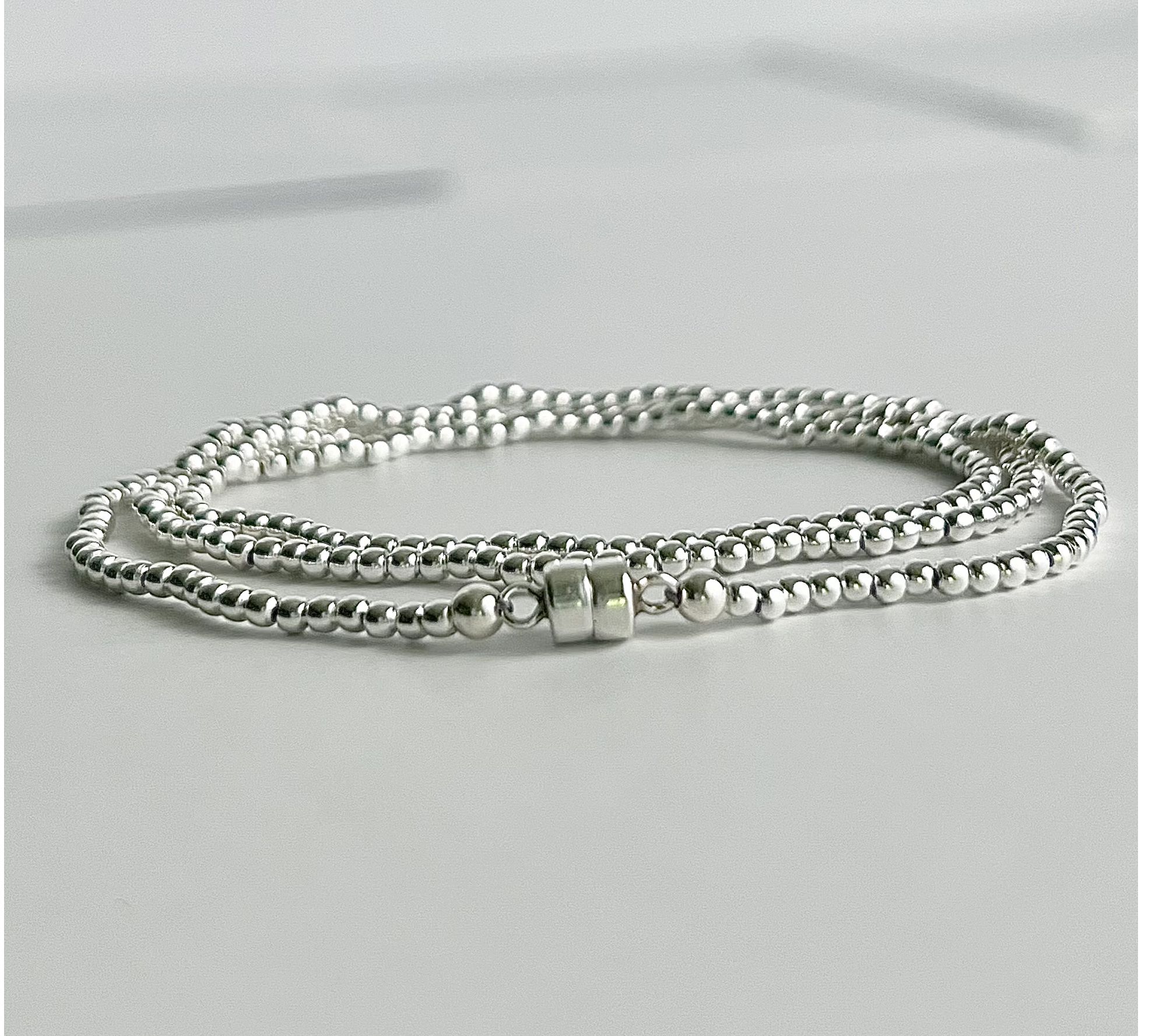 MaeMarie Wraps Silver Lining Wrap Bracelet, Sterling Silver