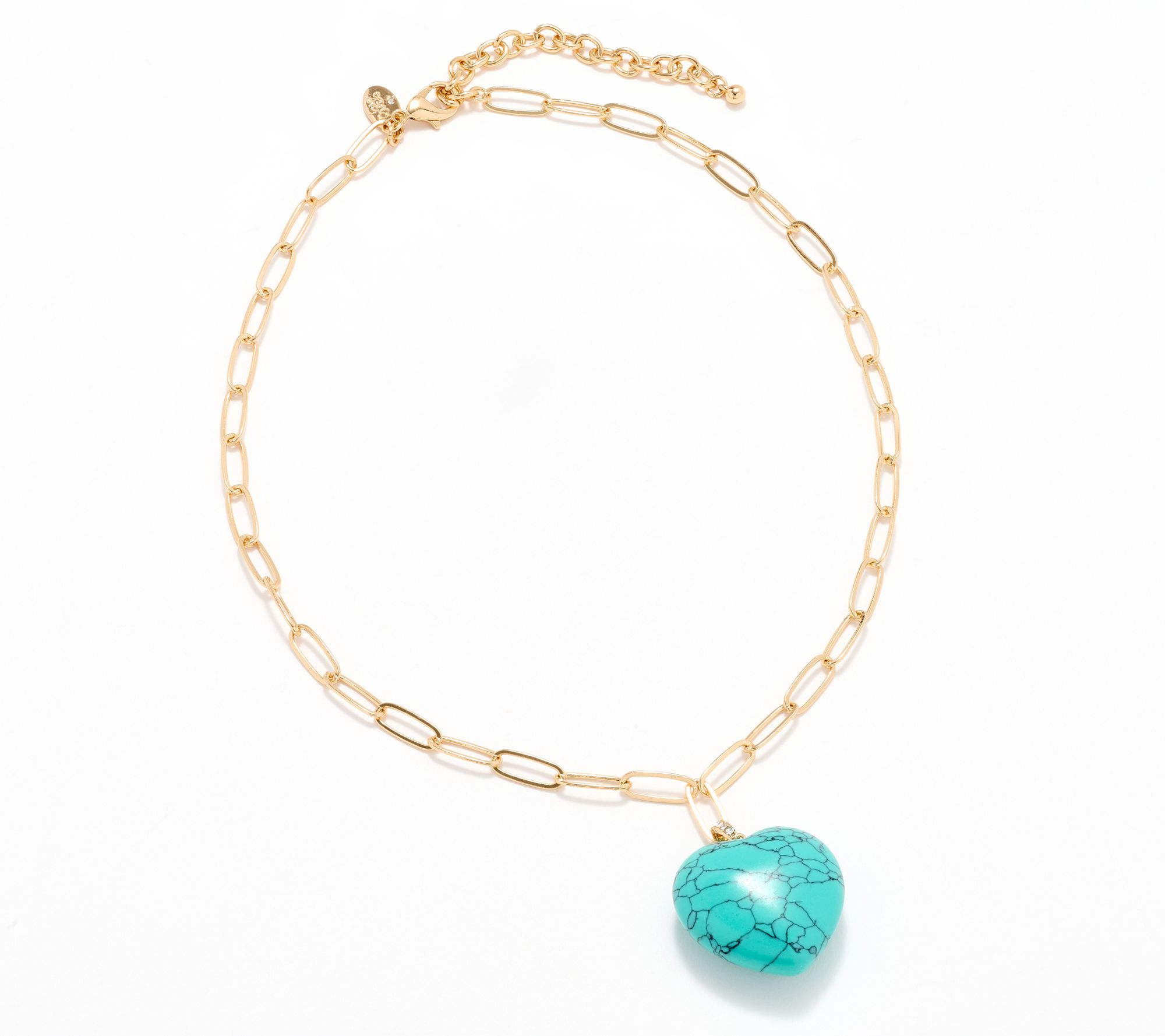 Joan Rivers Faux Gem Heart Pendant Necklace