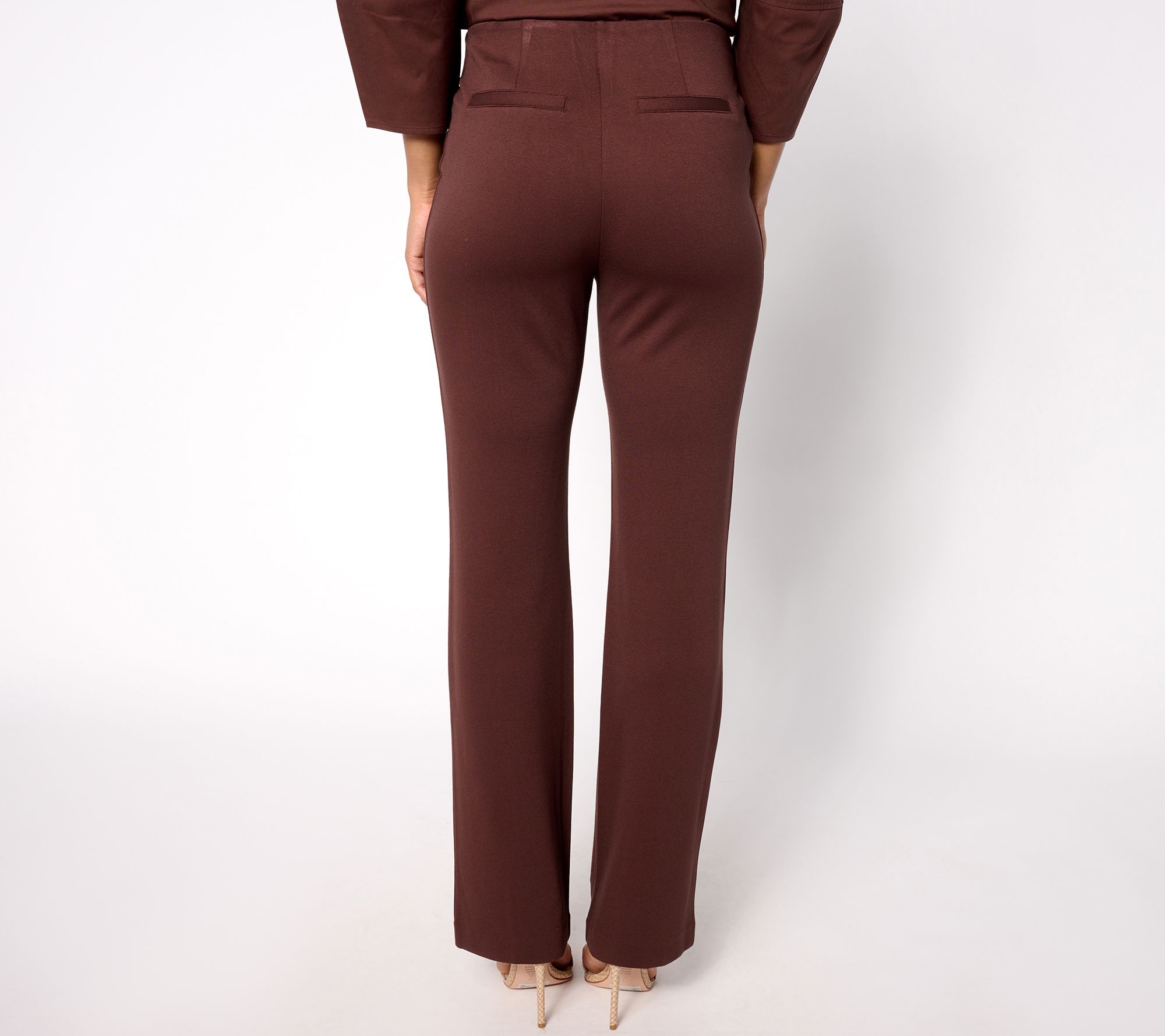 BEAUTIFUL by Lawrence Zarian Regular Ponte Pull-On Front Seam Pant