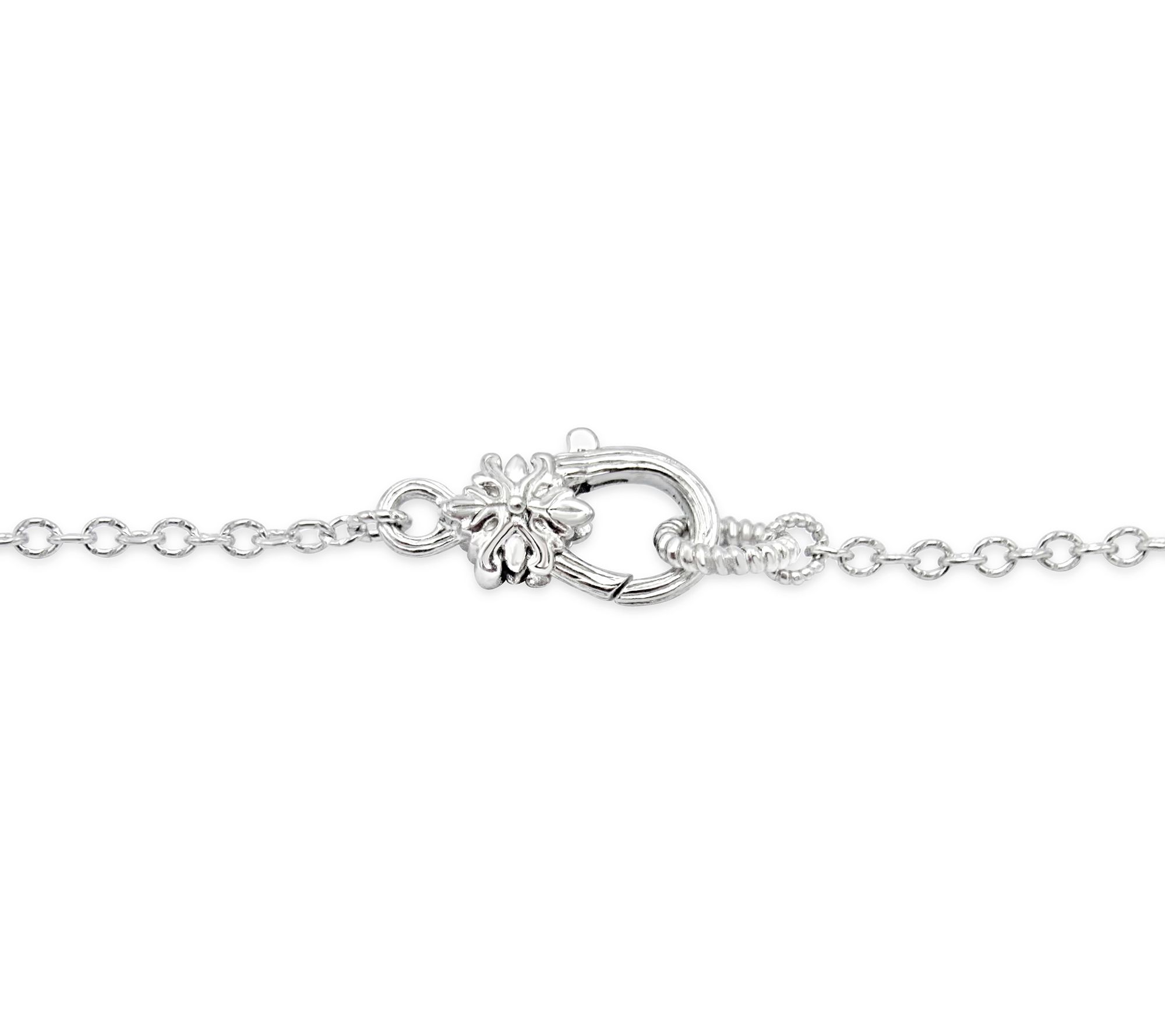 Ariva Sterling Silver Butterfly Ankle Bracelet
