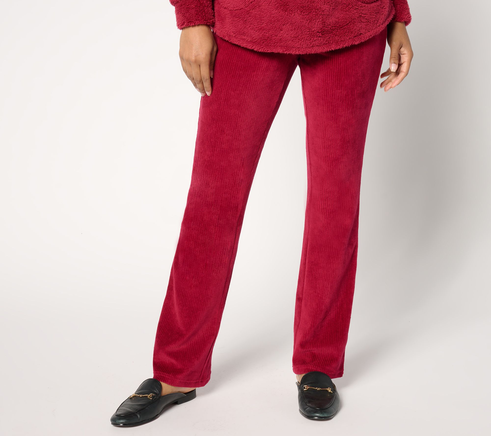 Quacker Factory Regular Corduroy Baby Boot Pants