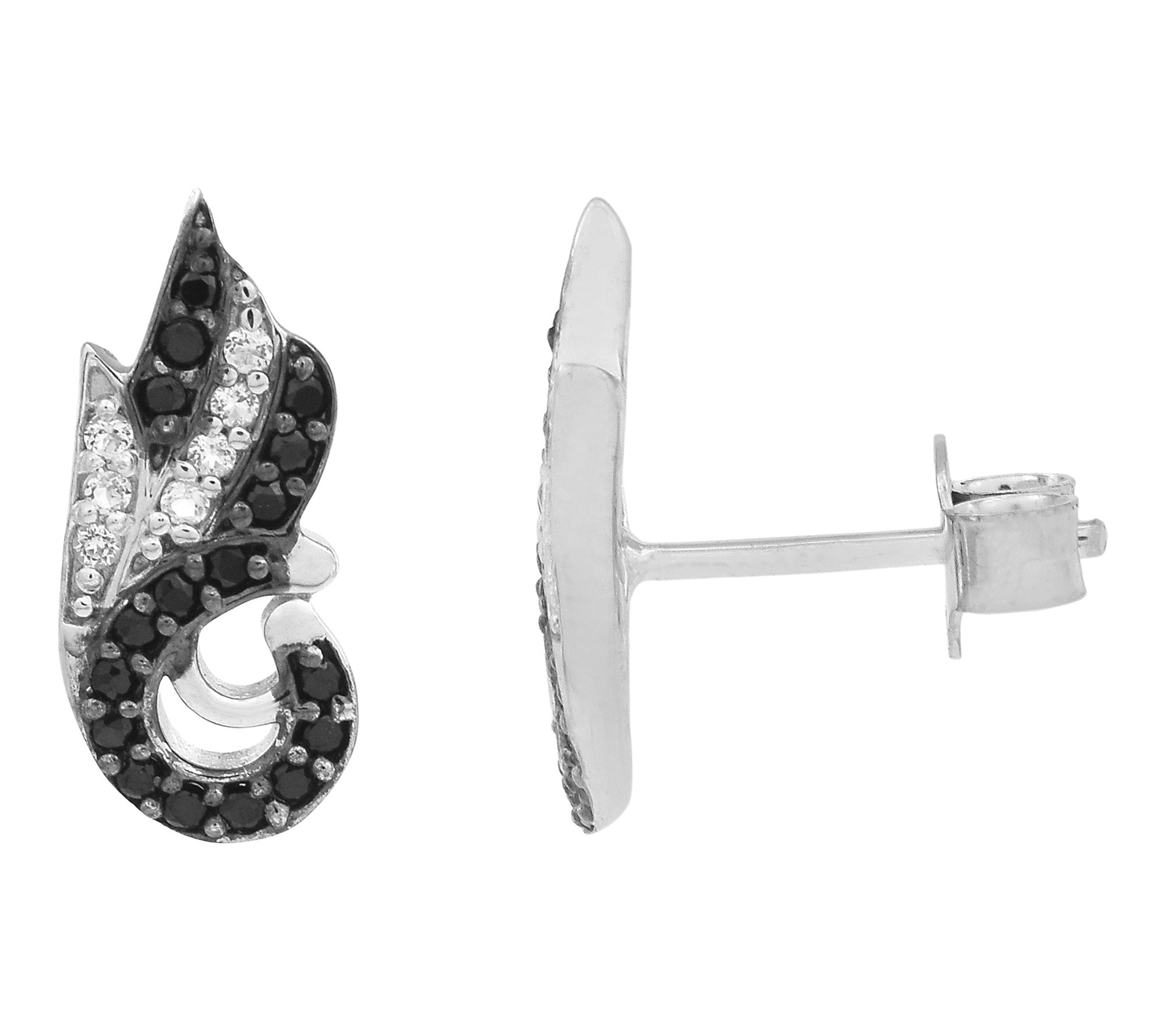 Affinity Gems Spinel & Natural Zircon Drop Earrings, Sterling