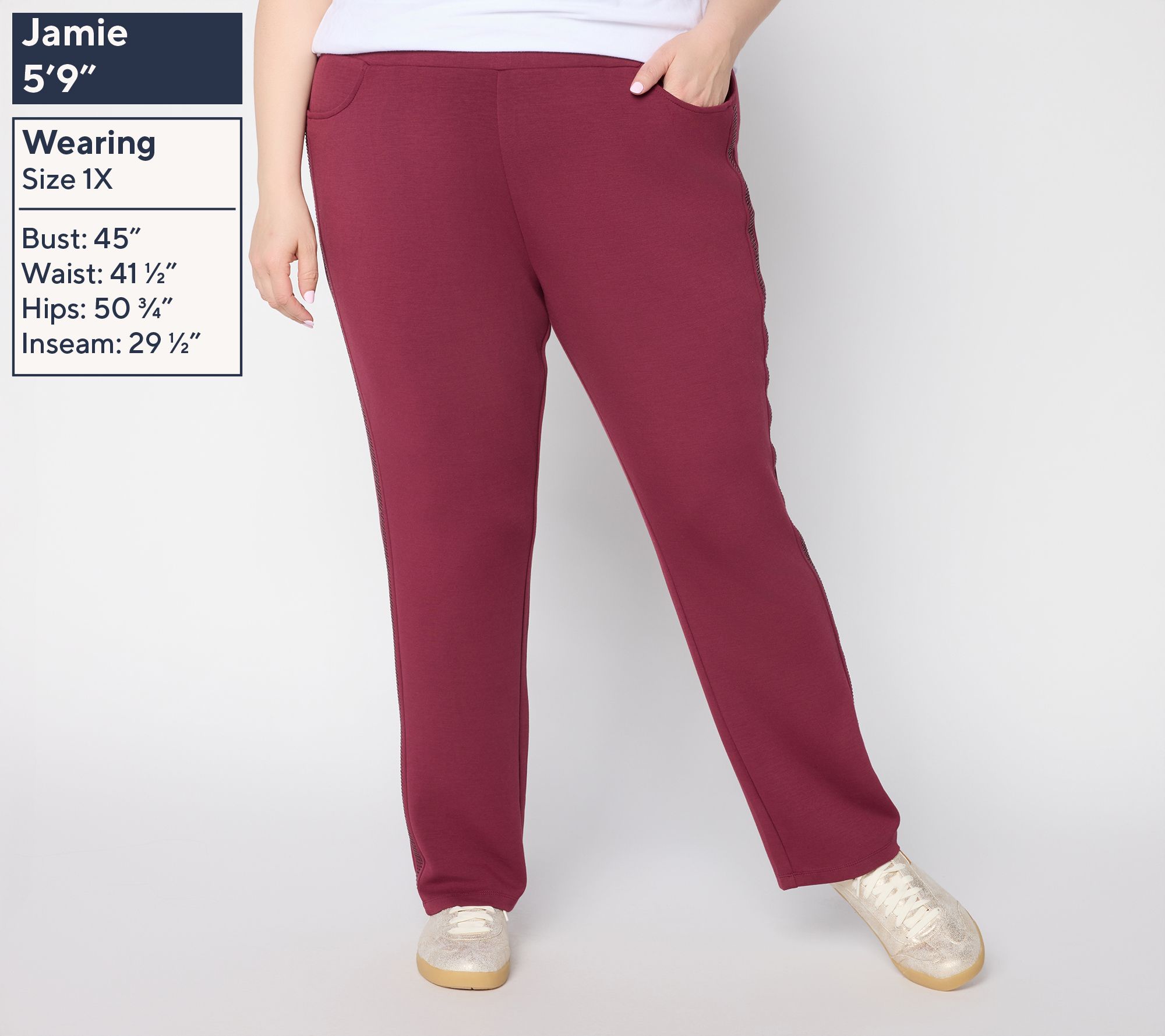 Belle by Kim Gravel Regular ScubaLuxe Sparkle Pants