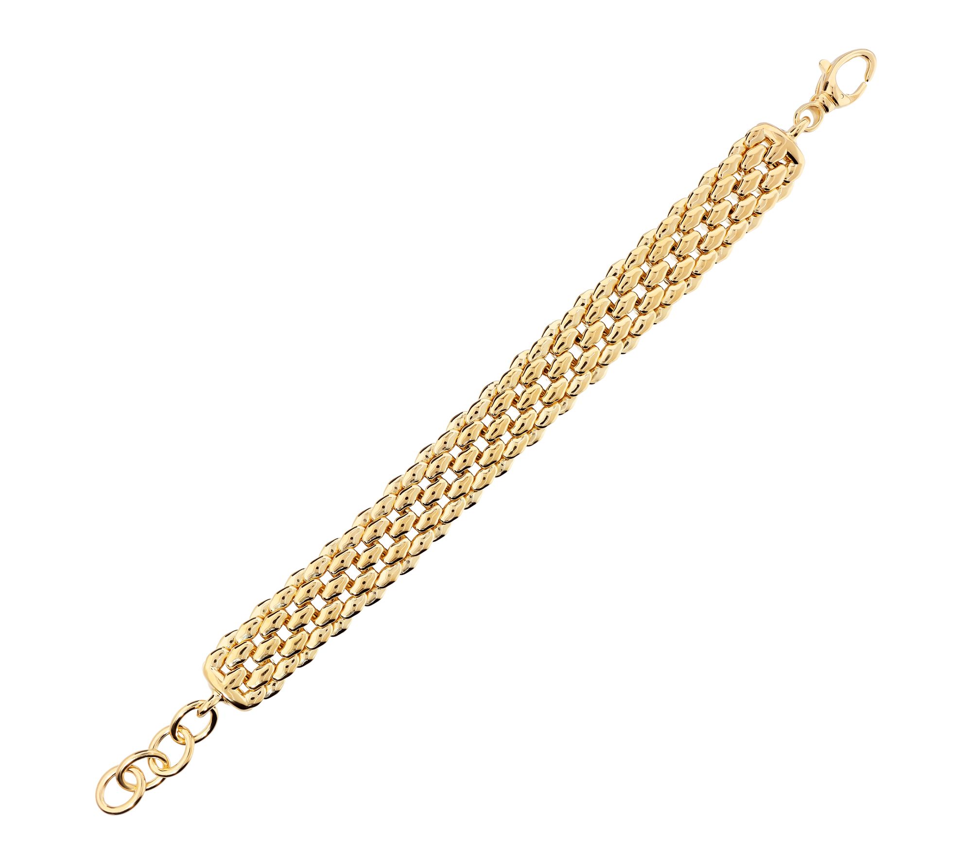 David Markstein Mesh Bracelet, 14K Gold Over Resin