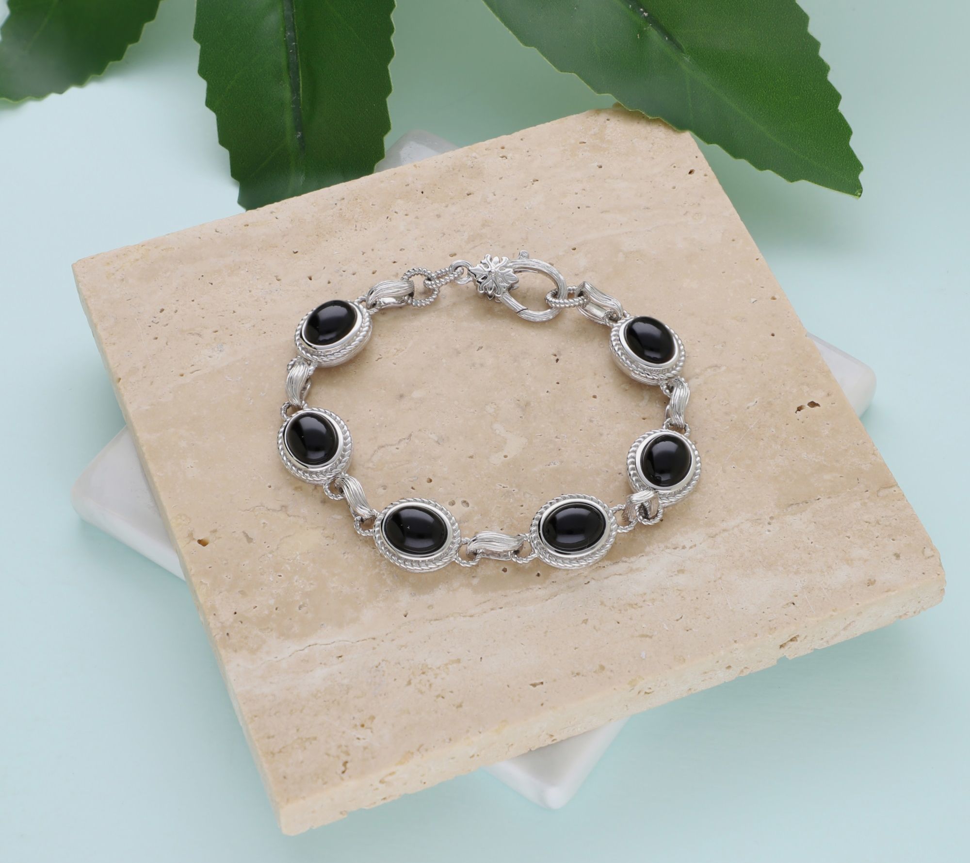 Ariva Sterling Silver Onyx Arden Bracelet