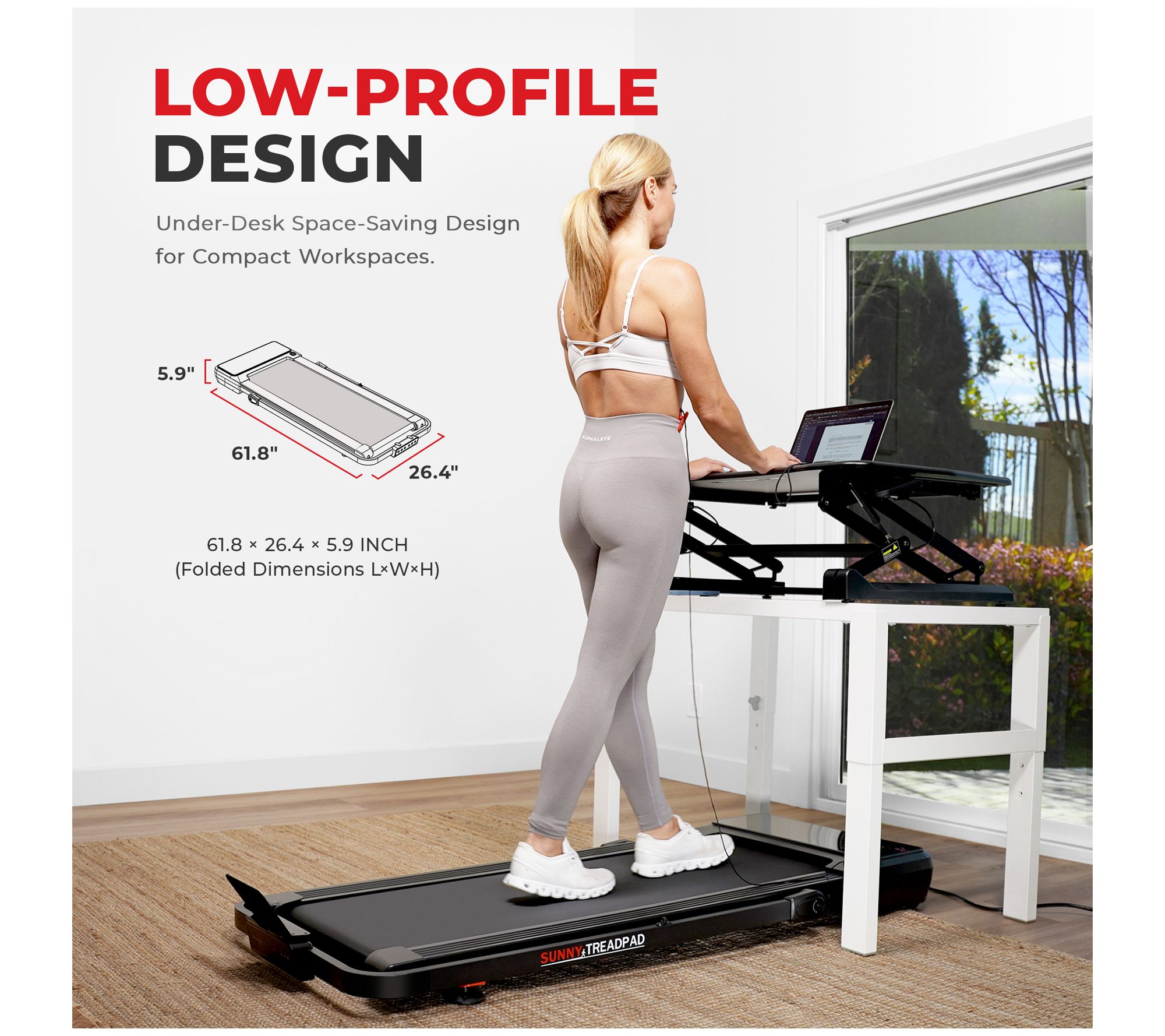 Sunny Health & Fitness Smart Incline Treadmill