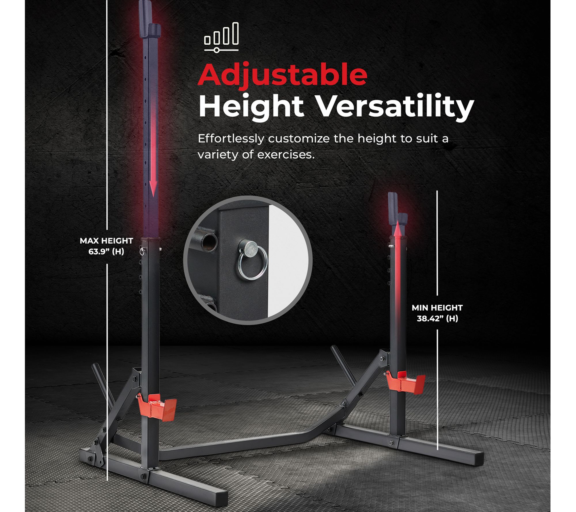 Sunny Multifunctional Adjustable Bench Press Squat Rack