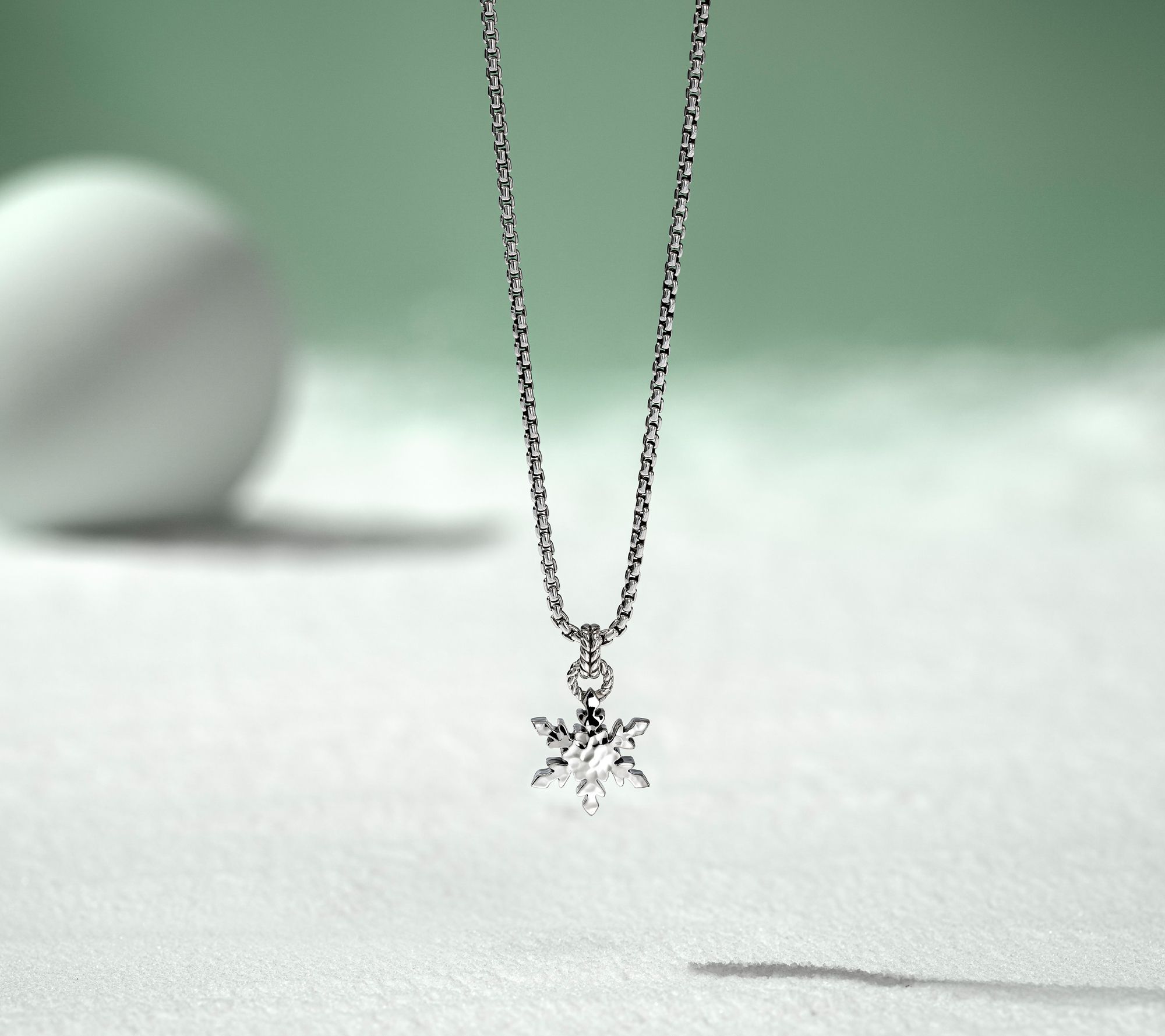 JAI Sterling Silver Baby Box Chain Symbols of Love Necklace, 10.0g