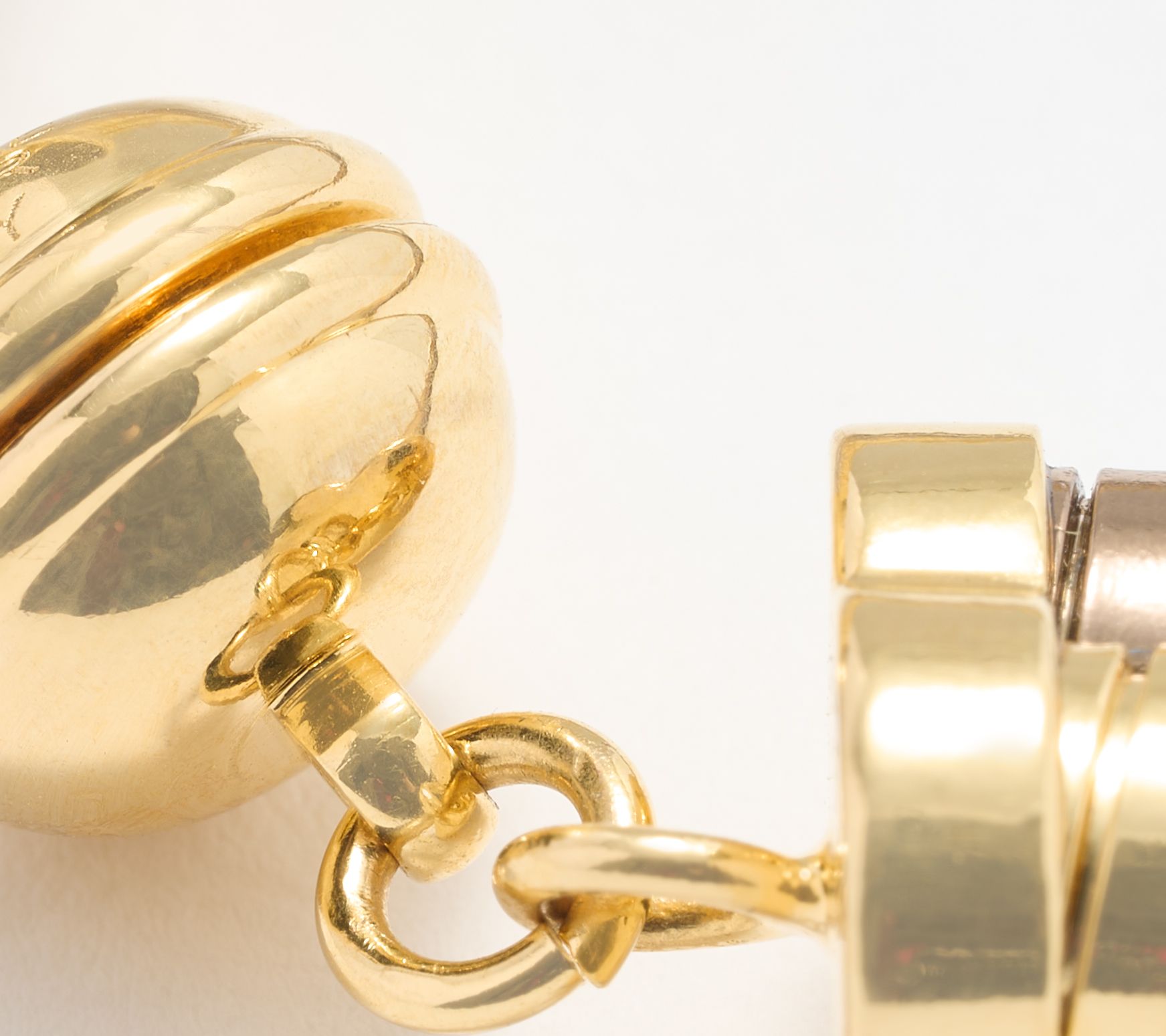 David Markstein Bronze Three Strand Magnetic Tubogas Necklace