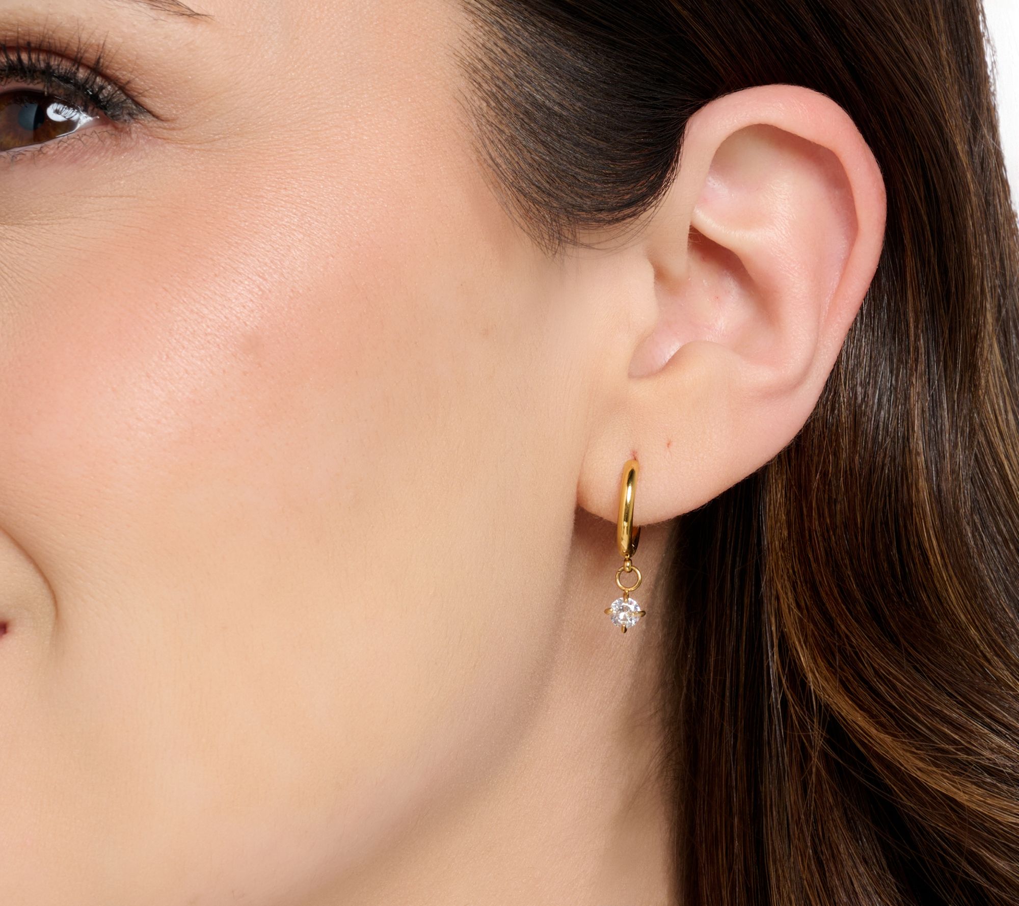 Steel by Diamonique 3-Piece Earrings & Bracelet Set