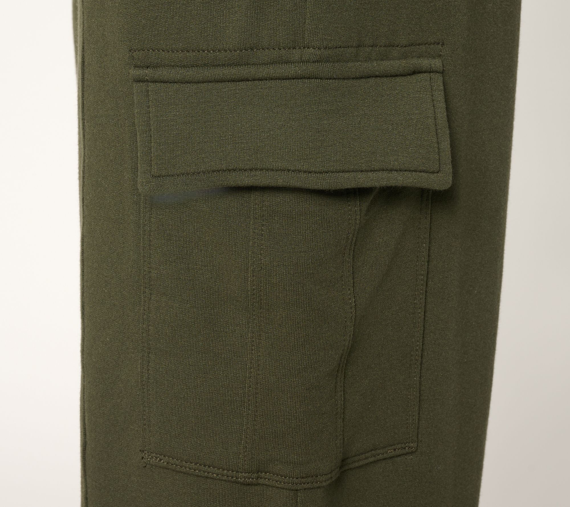 AnyBody Regular Cozy Knit French Terry Cargo Pants