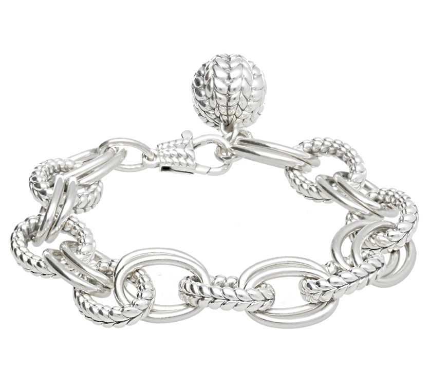 Tiffany Kay Studio Sterling Silver Herringbon e Link Bracelet