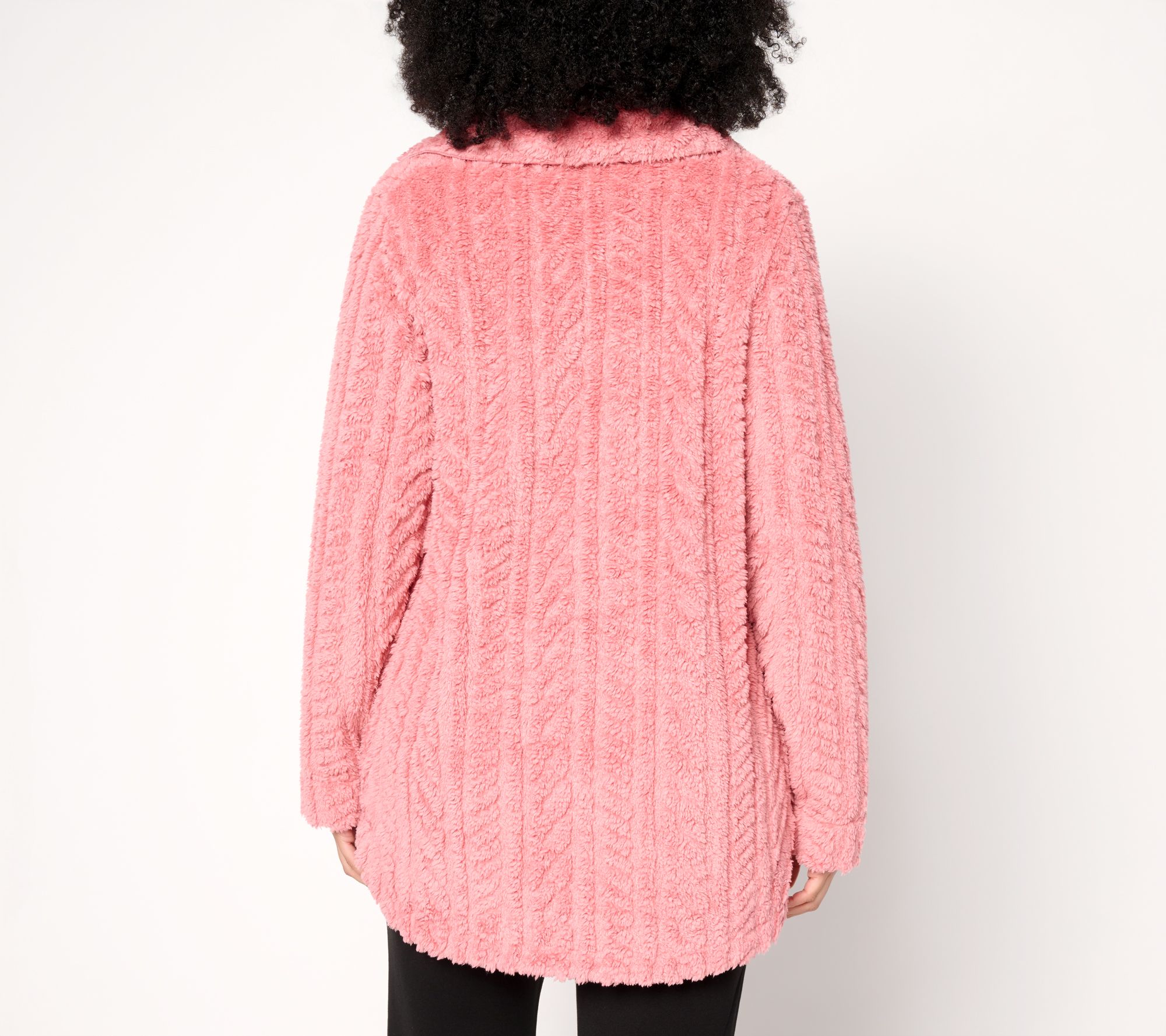 Cuddl Duds Sculpted Sherpa Shacket