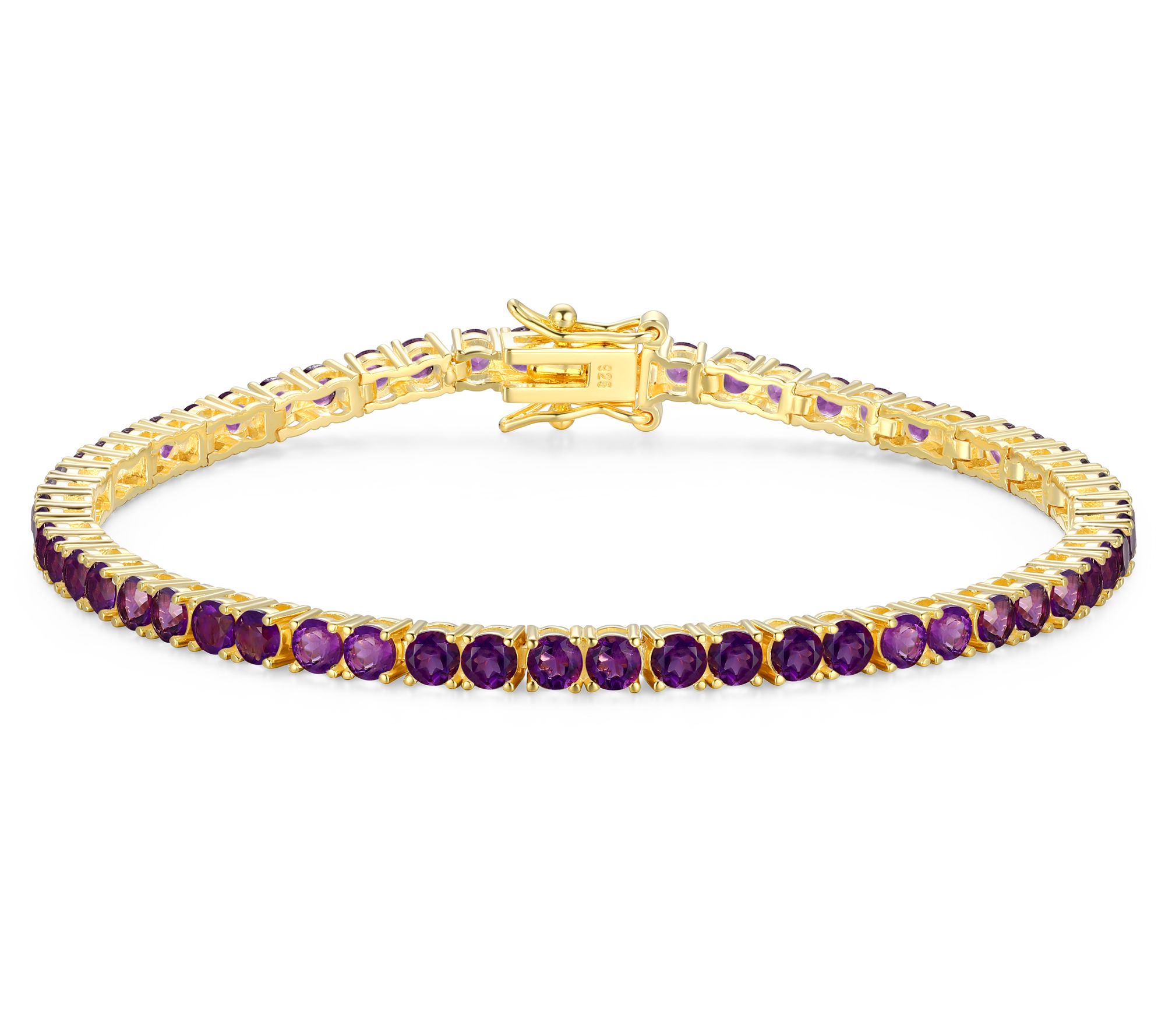 Affinity Gems Birthstone Tennis Bracelet, 18K Gold Plated