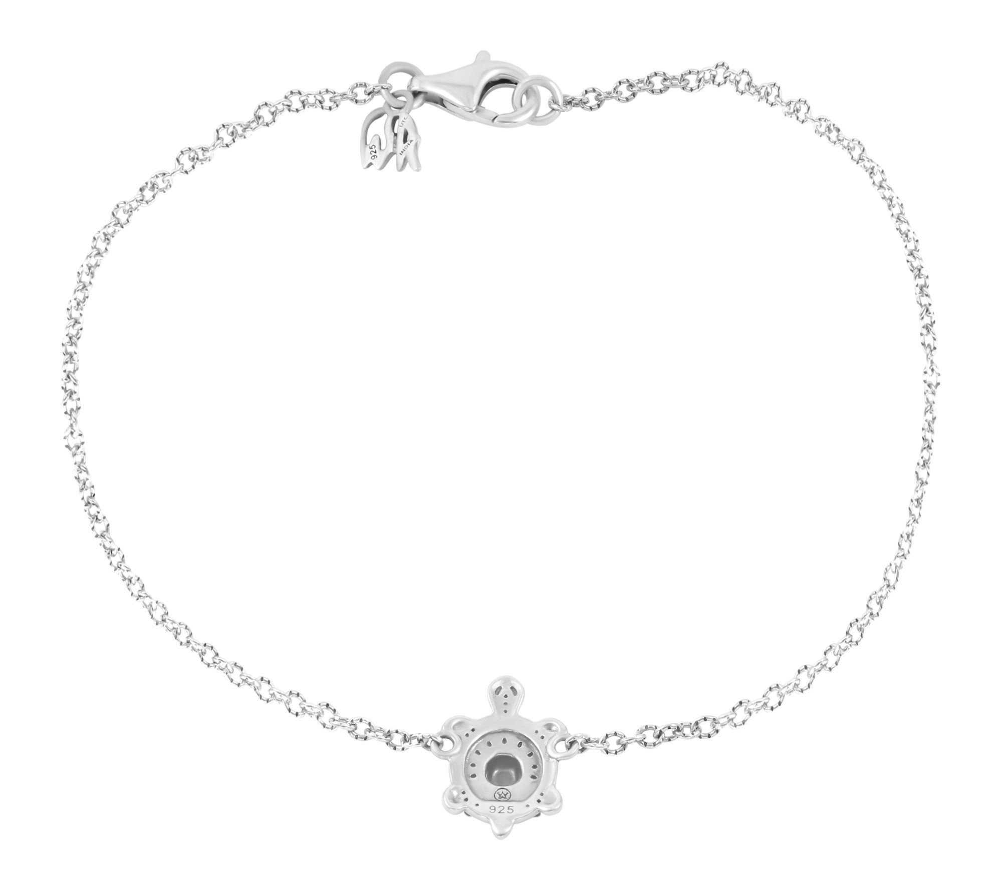 American West Sterling Silver Turtle Ankle Bracelet