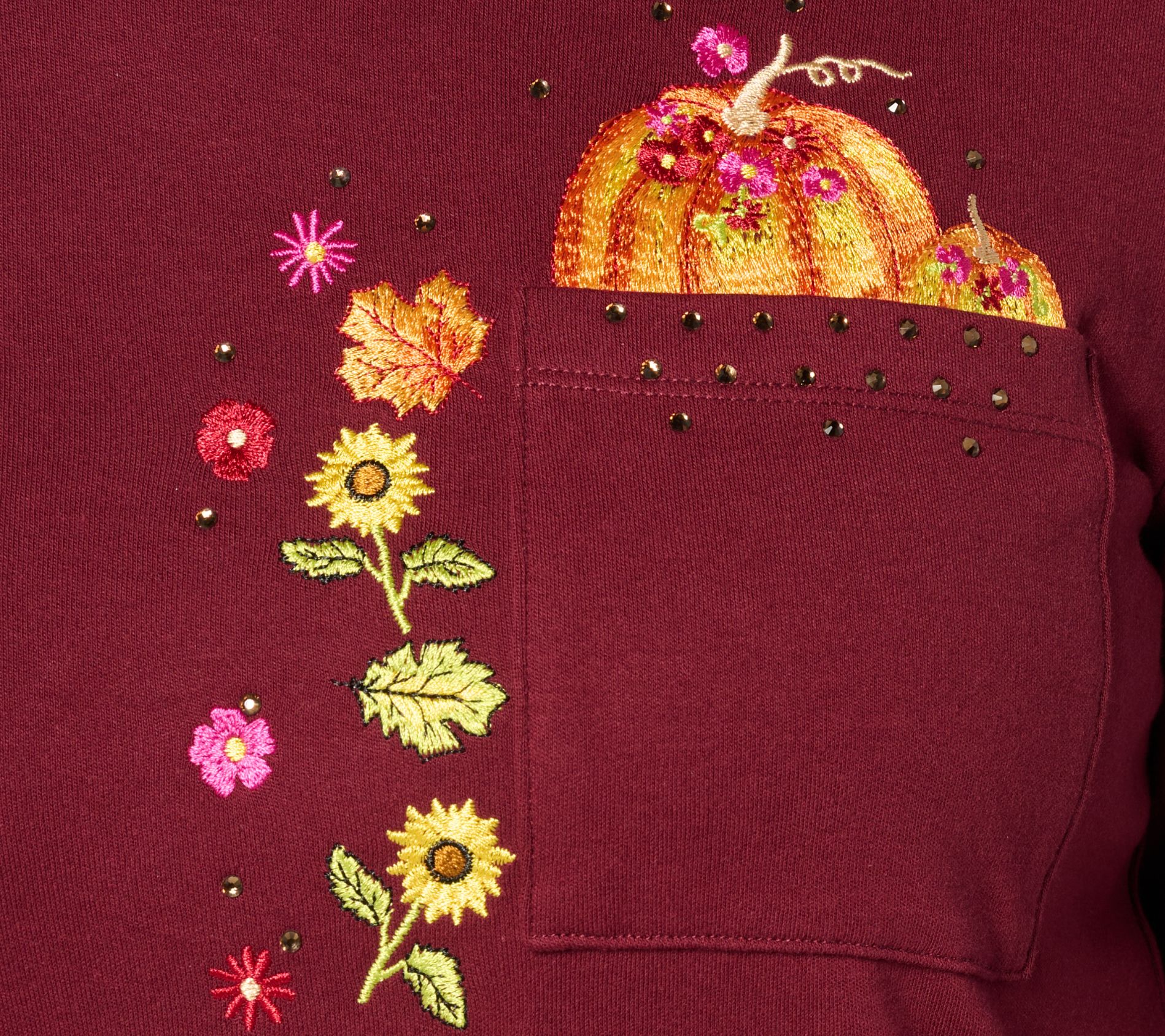 Quacker Factory Eek a Boo 3/4 Sleeve Top