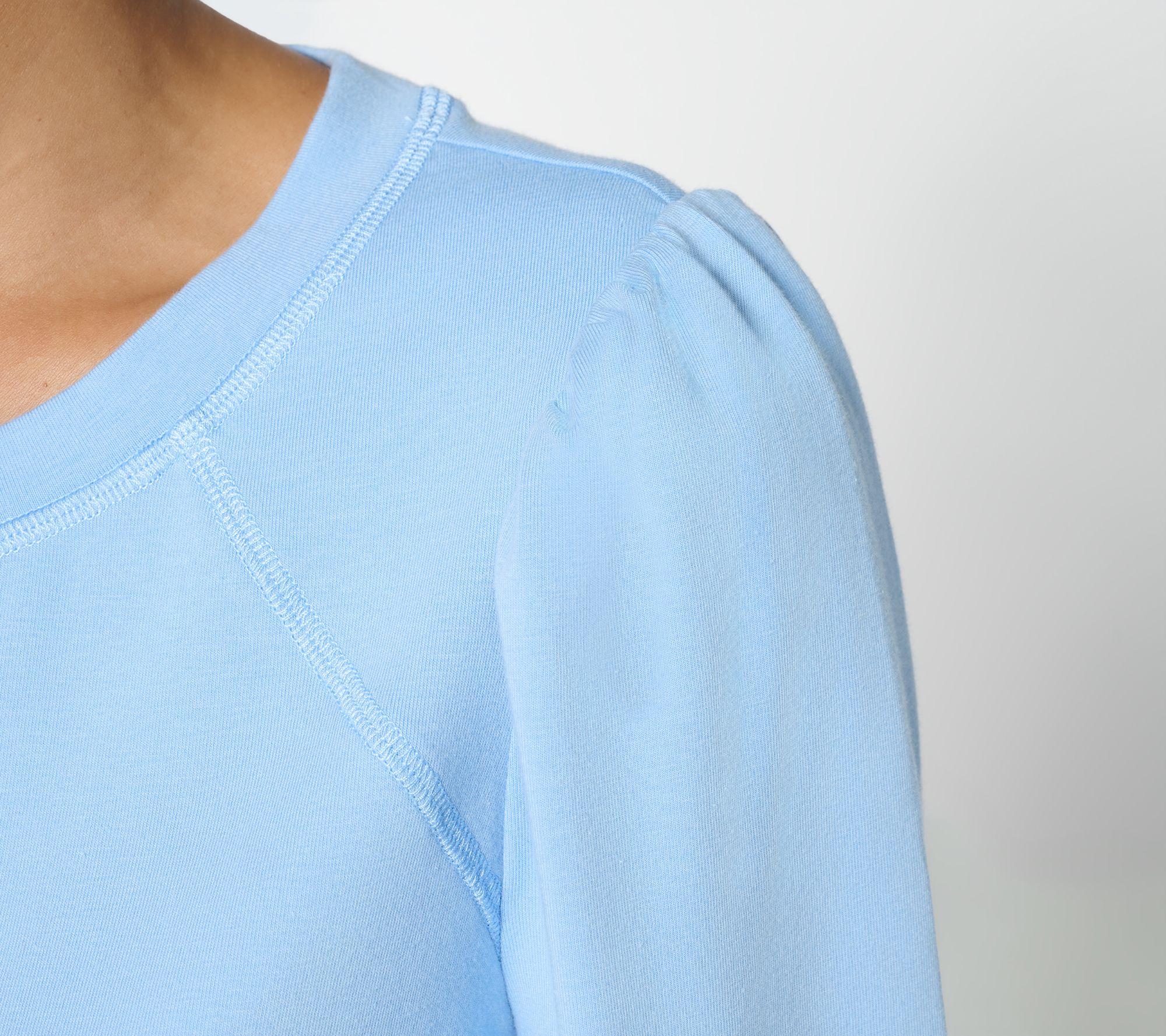 Studio Park x Amy Stran Puff Sleeve Baseball Tee