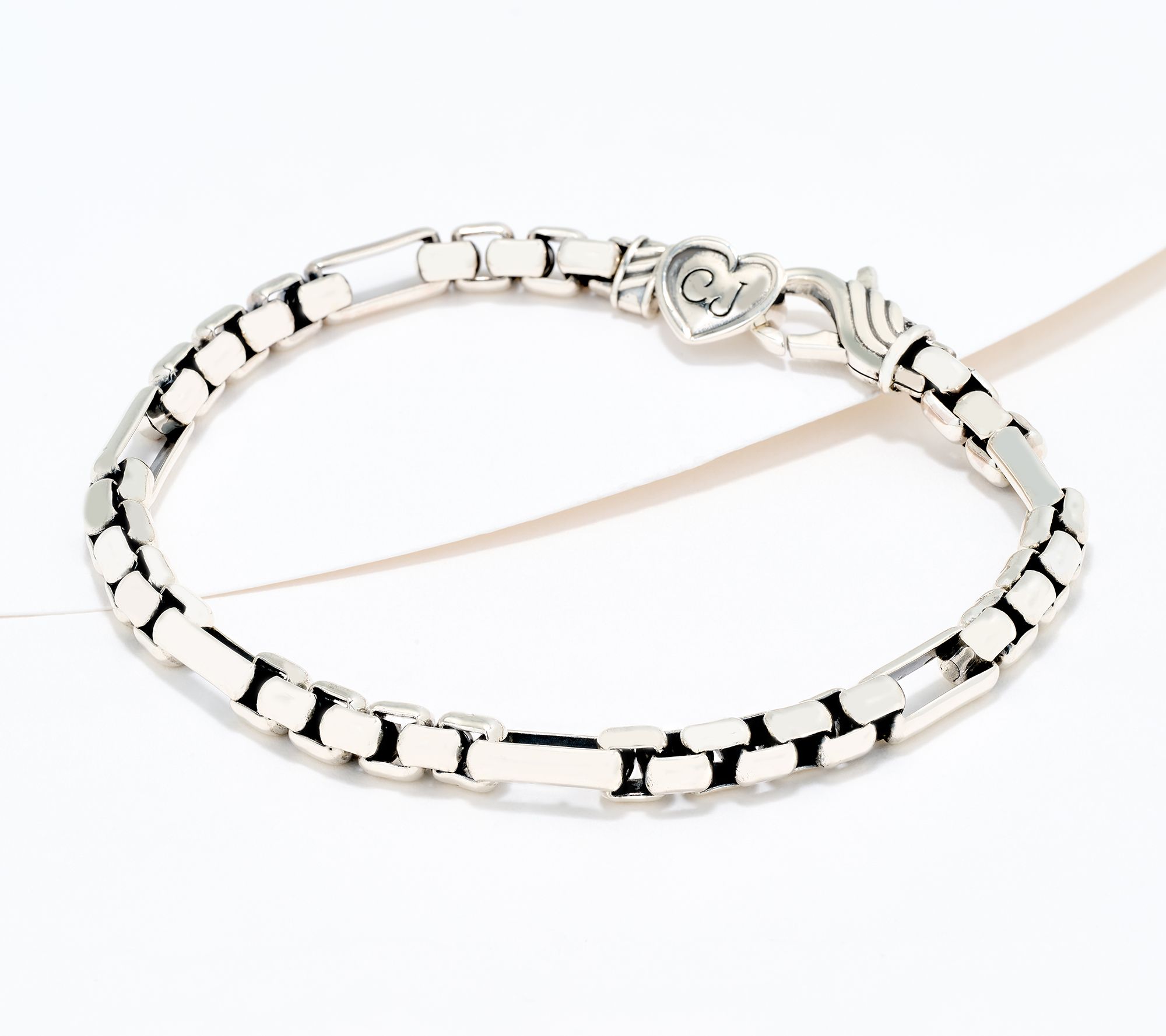 Christian James by Scott Grimes Sterling 5mm 7x1 Luciano Bracelet, 14.8g