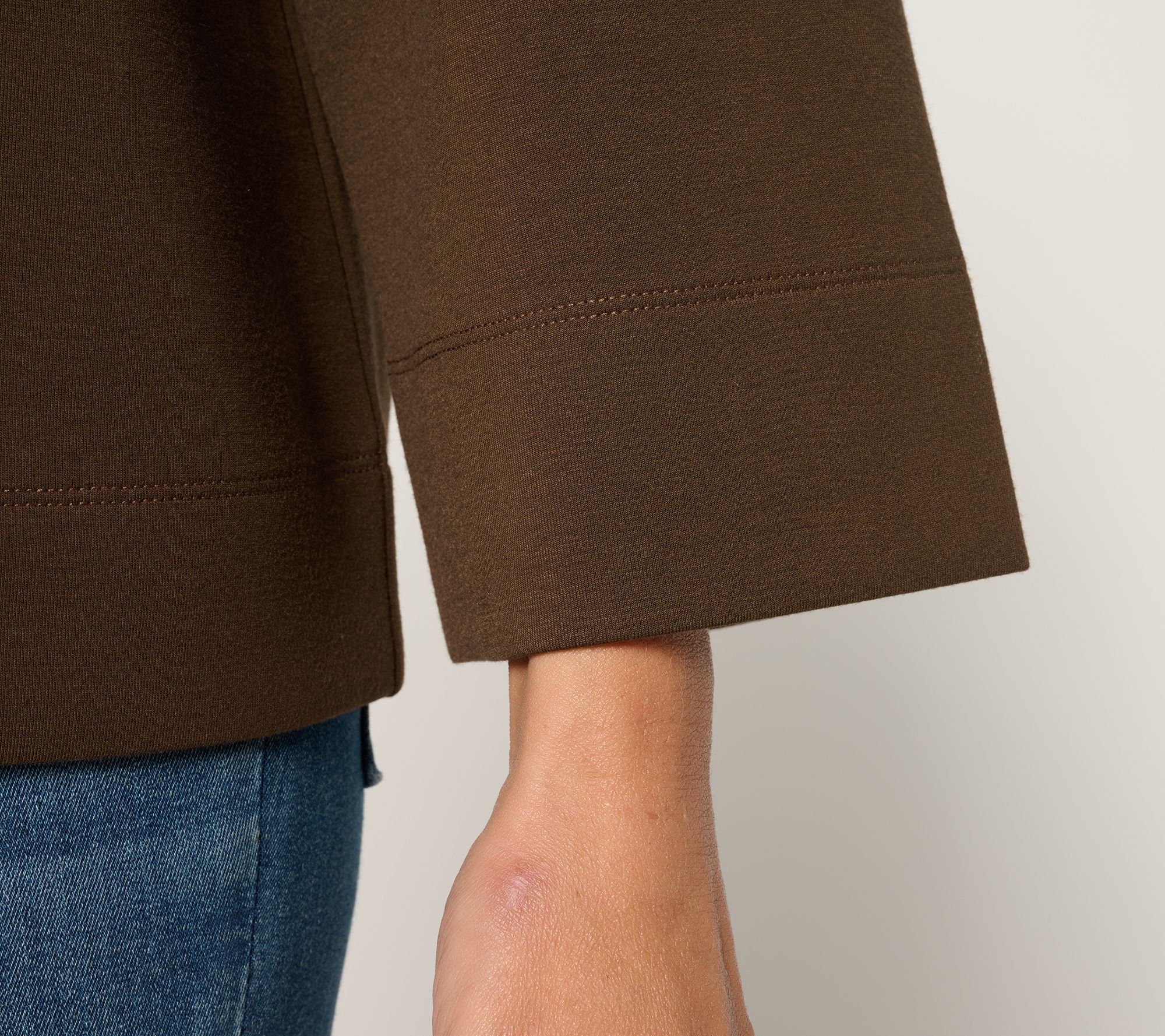 Martha Stewart Signature Comfort Stretch Boxy Modern Top