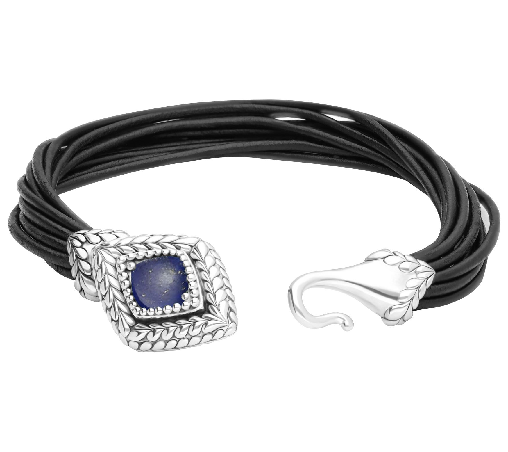 Tiffany Kay Studio Sterling Silver Lapis Leather Bracelet