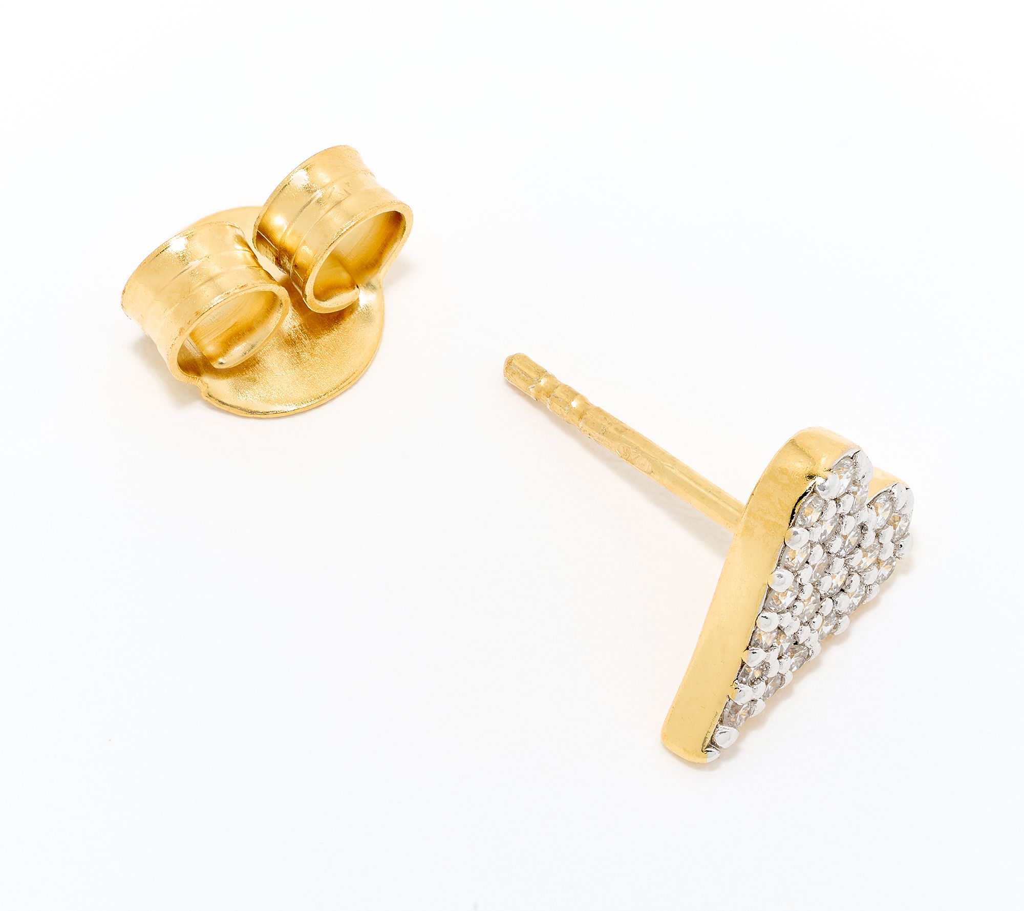 JEN by Jennifer Miller Pave Lab Grown Diamond 0.30ct Heart Earrings