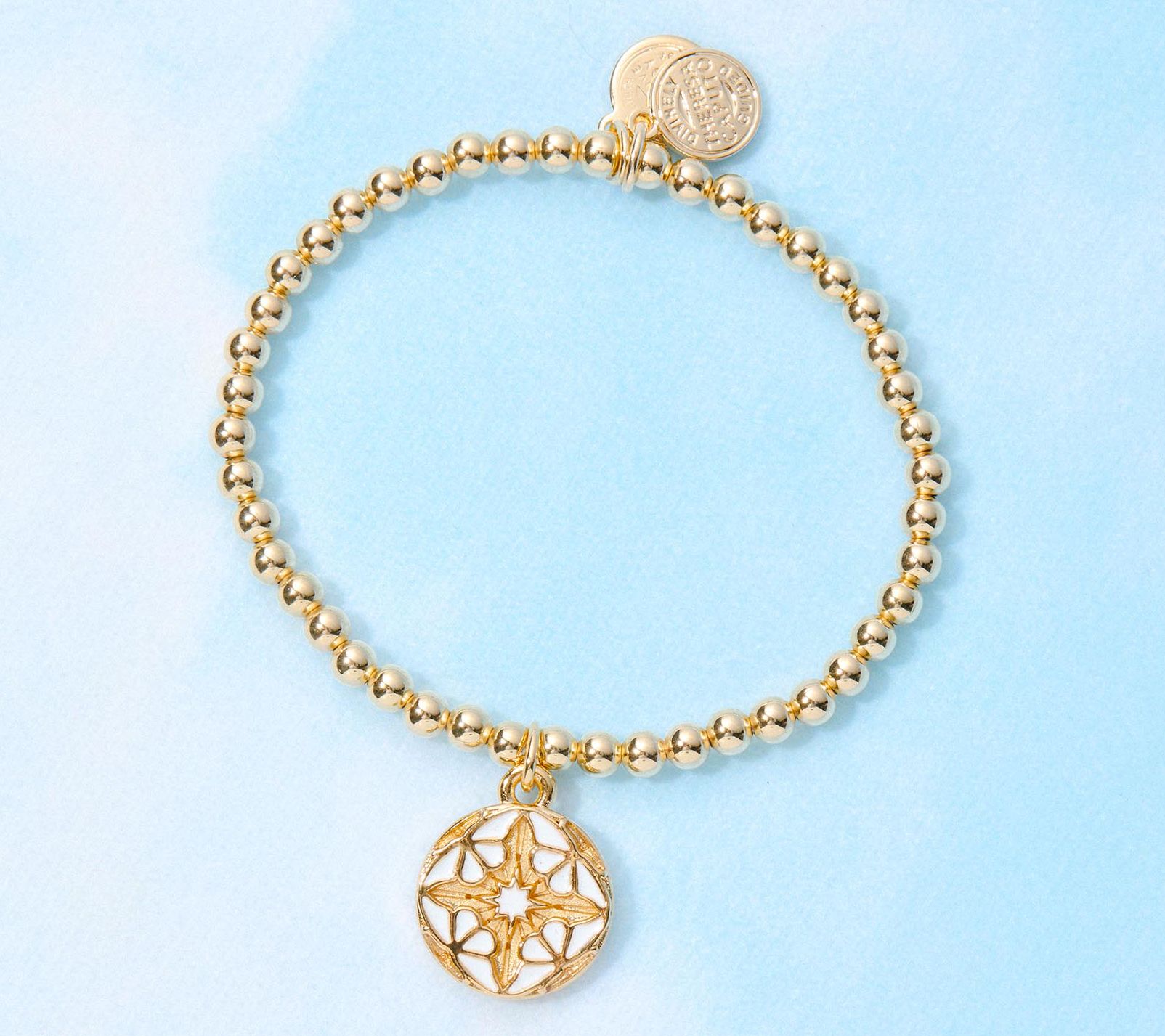 Divinely Guided by Theresa Caputo Stretch Bracelet, Goldtone