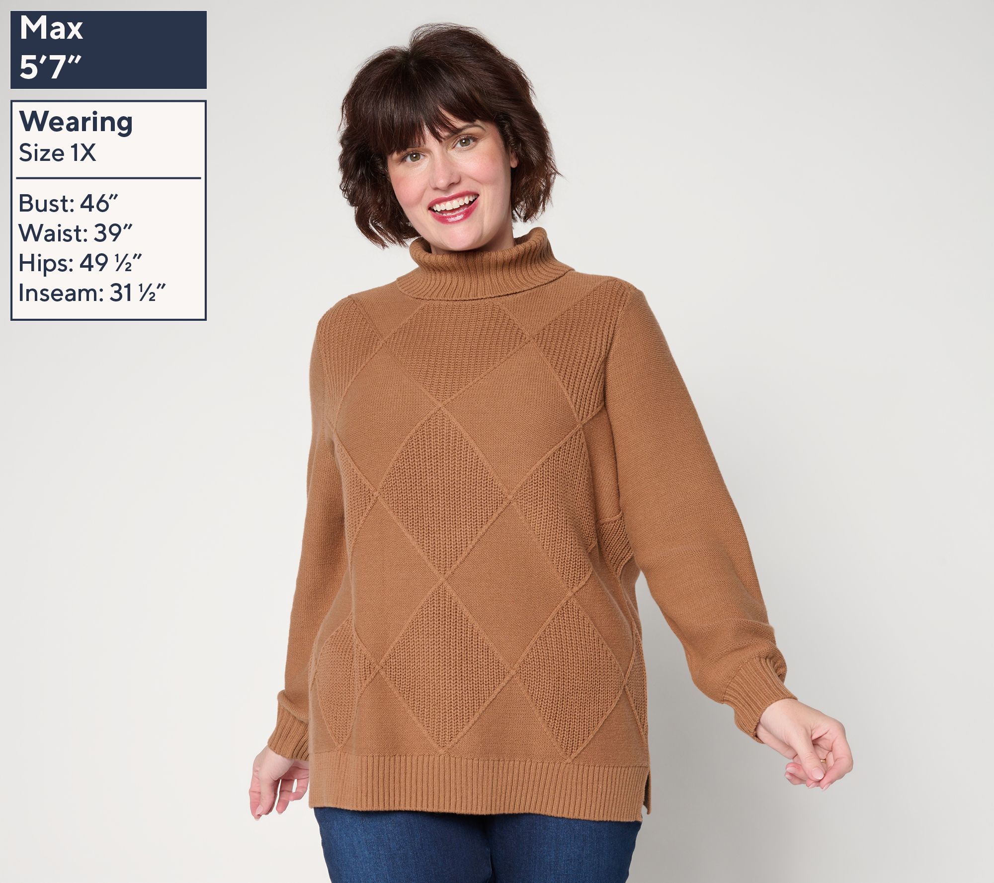 Belle by Kim Gravel Diamond Shaker & Jersey Sweater