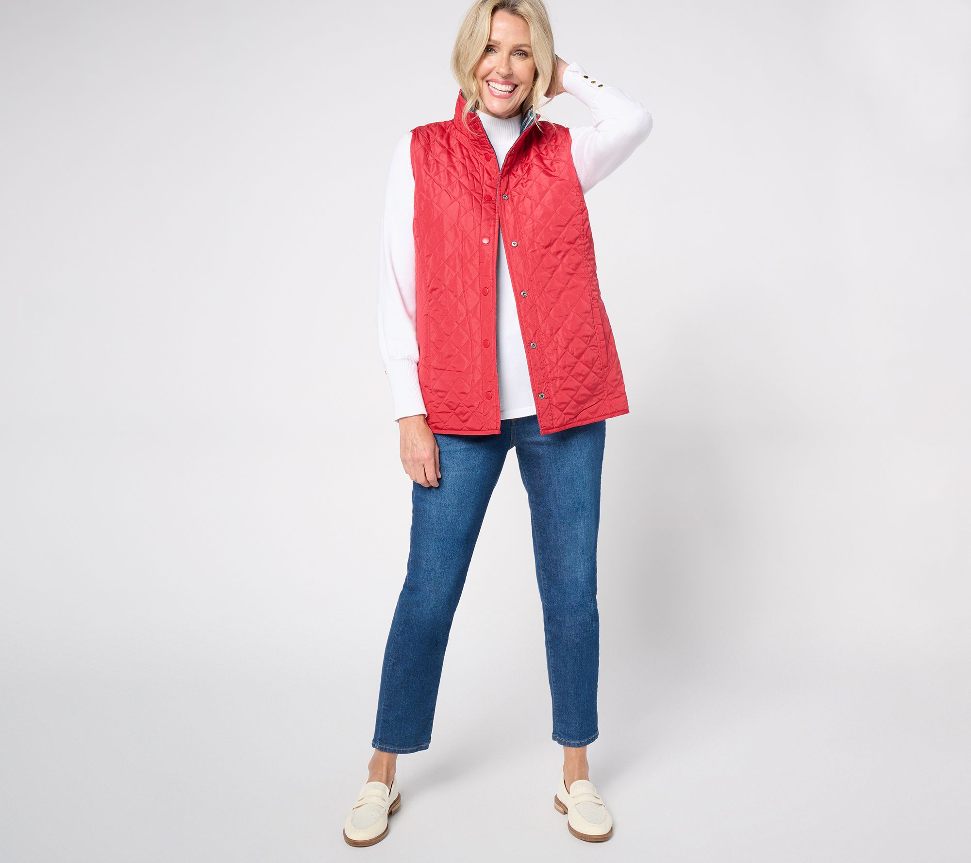 Jingle Belles by Kim Gravel Totally Tartan Reversibelle Vest