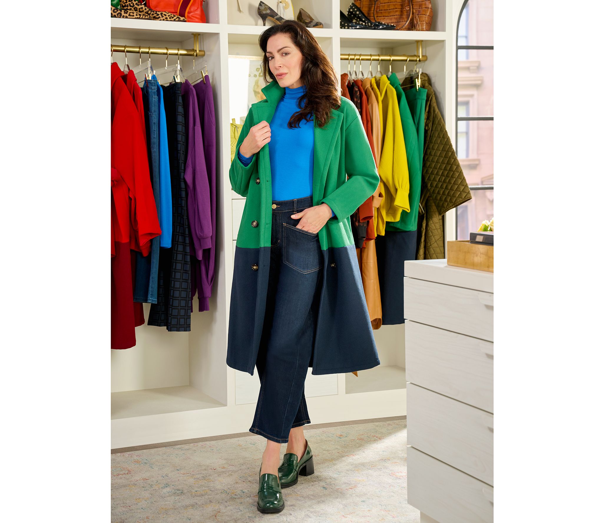 Carla Rockmore Collection Regular Barrel Leg Jean - Indigo