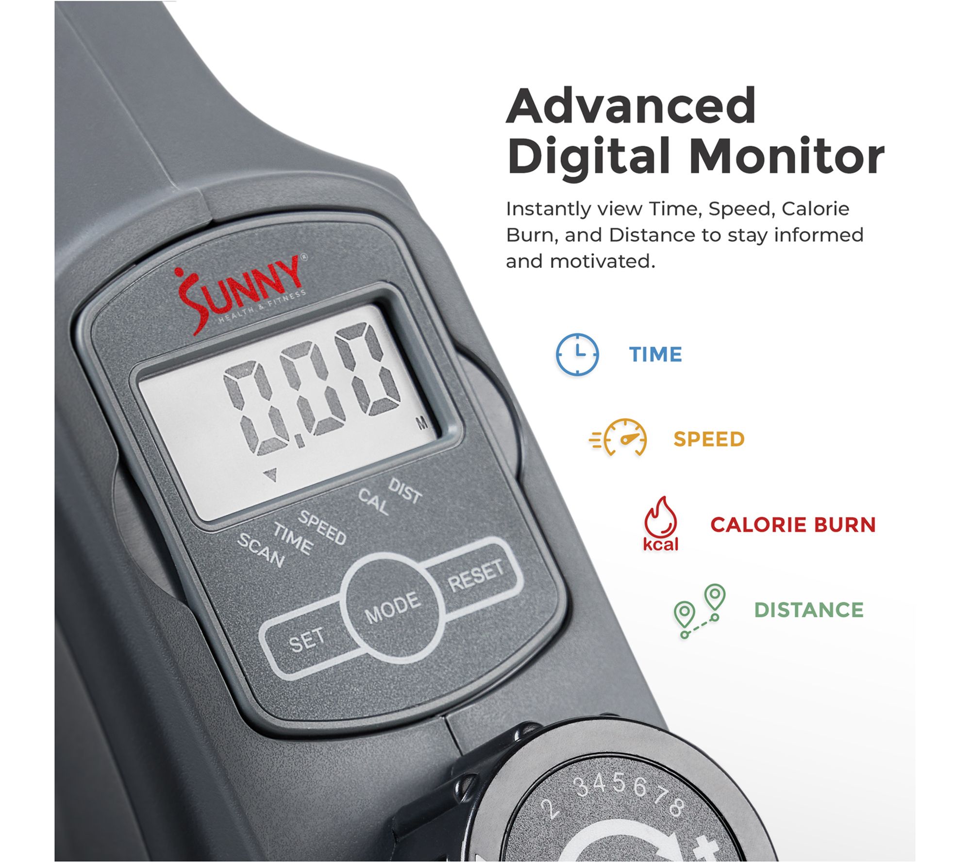 Sunny Fitness Smart Portable Magnetic Under Desk Elliptical