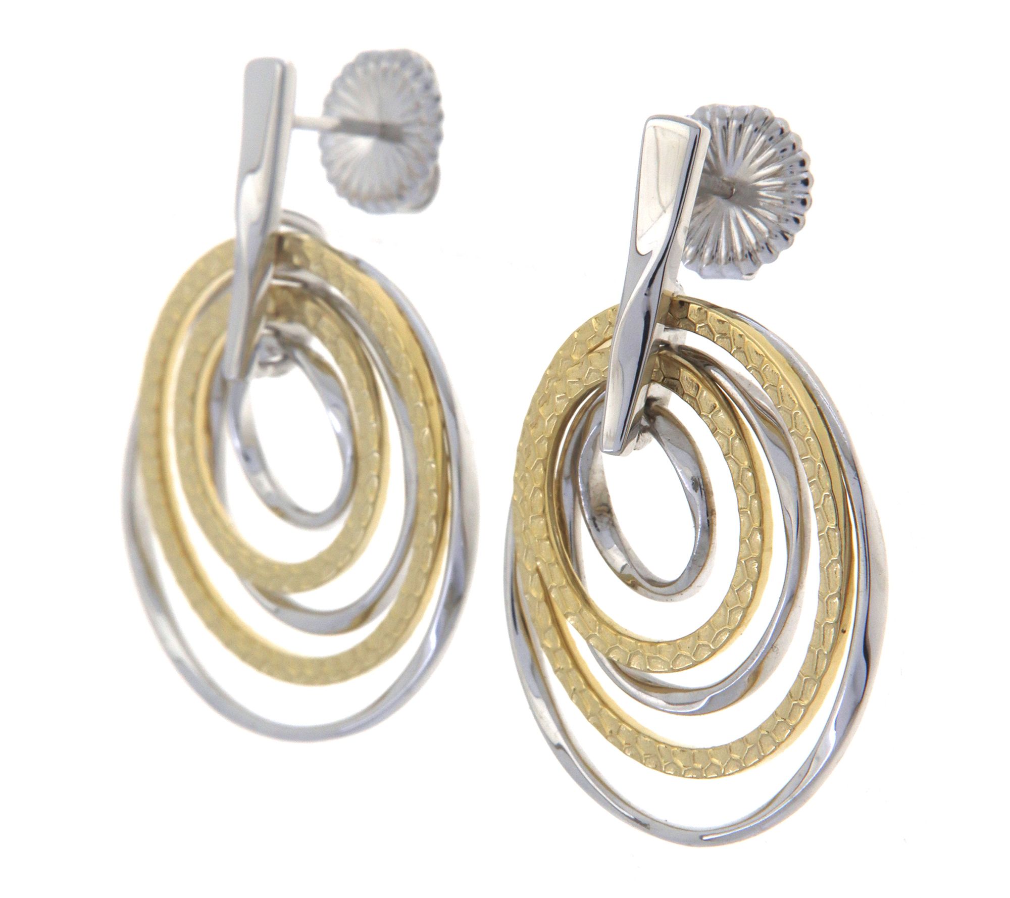 Christian James by Scott Grimes Sterling Two-Tone Earrings