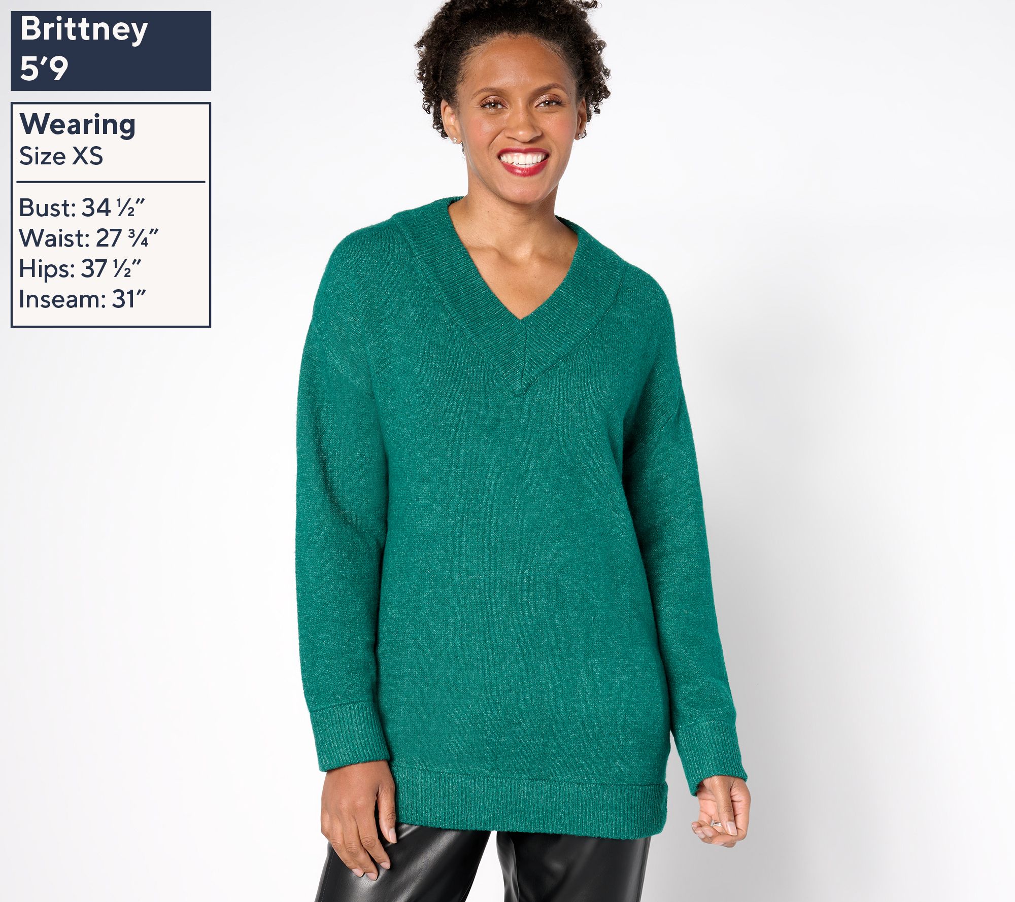 by Stacy London Relaxed V-Neck Sweater