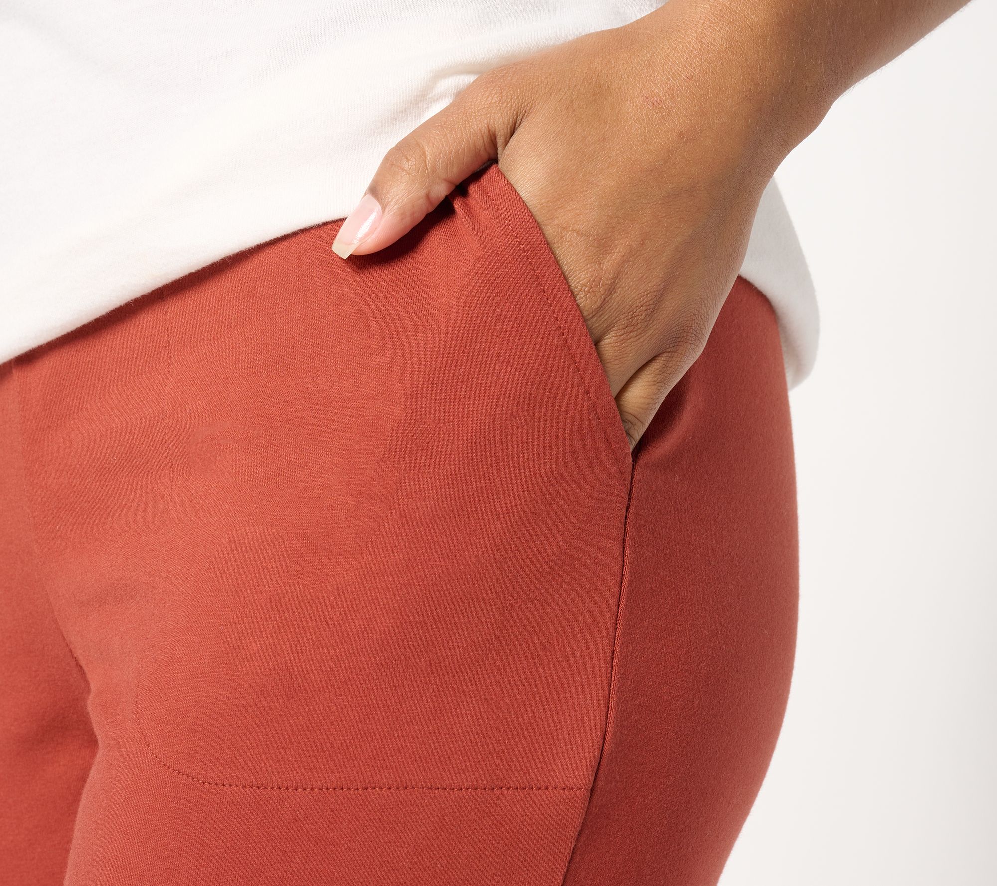 Denim & Co. Active Regular Duo Stretch Slim Straight Pants