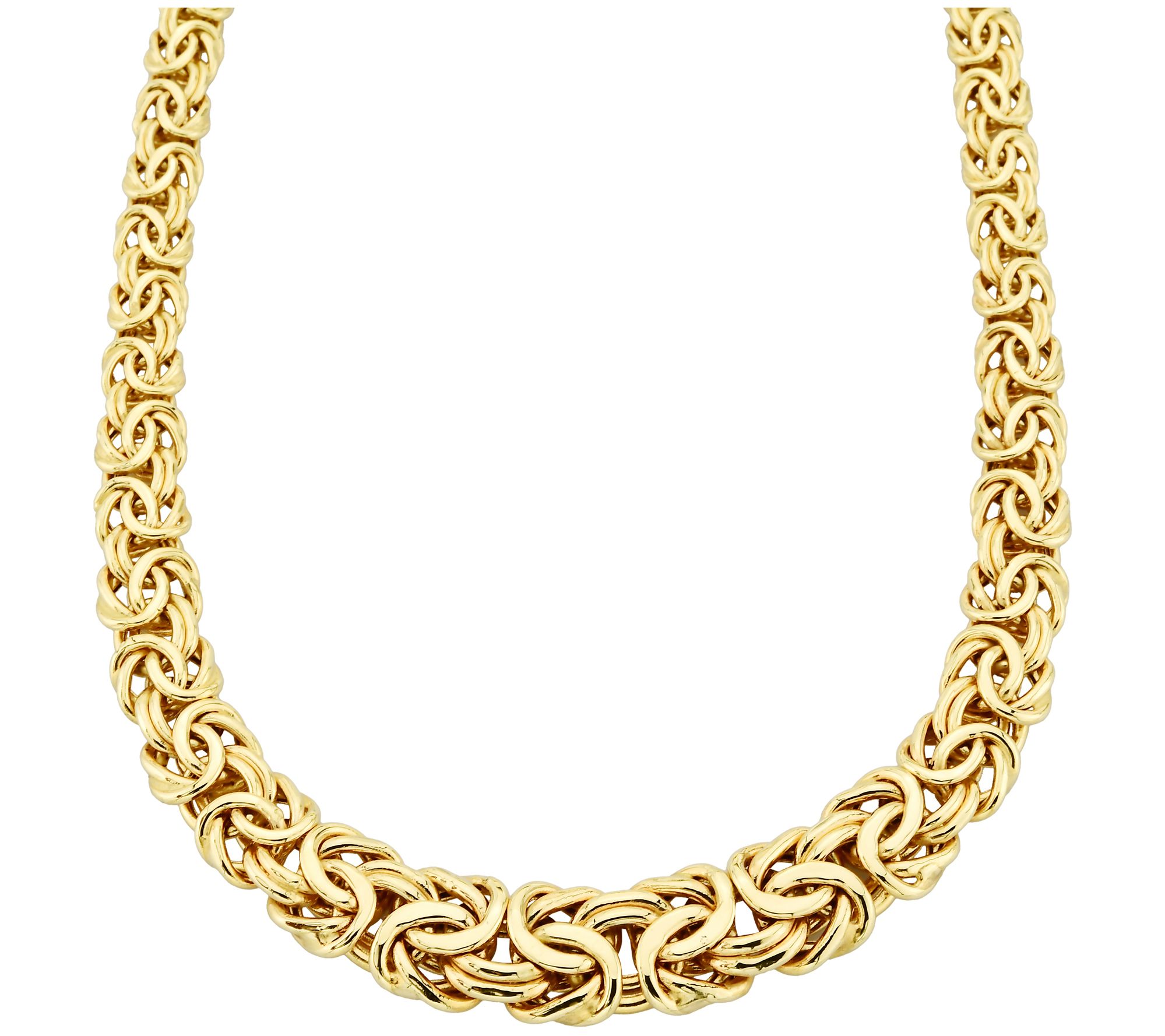 Adorna 14K Gold Graduated Byzantine Necklace