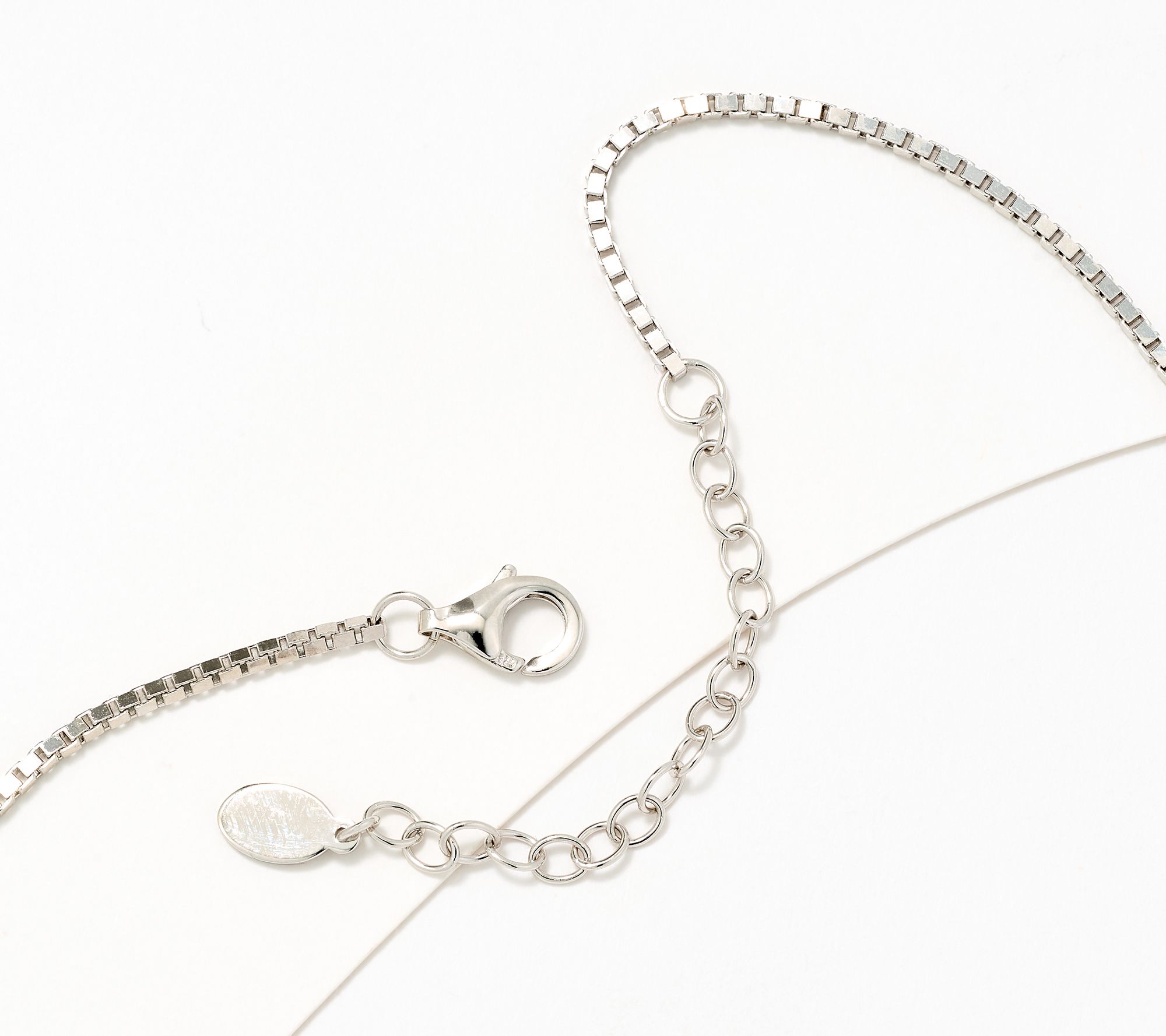 Diamonique x Kathy Levine Cut It Out Necklace, Sterling Silver