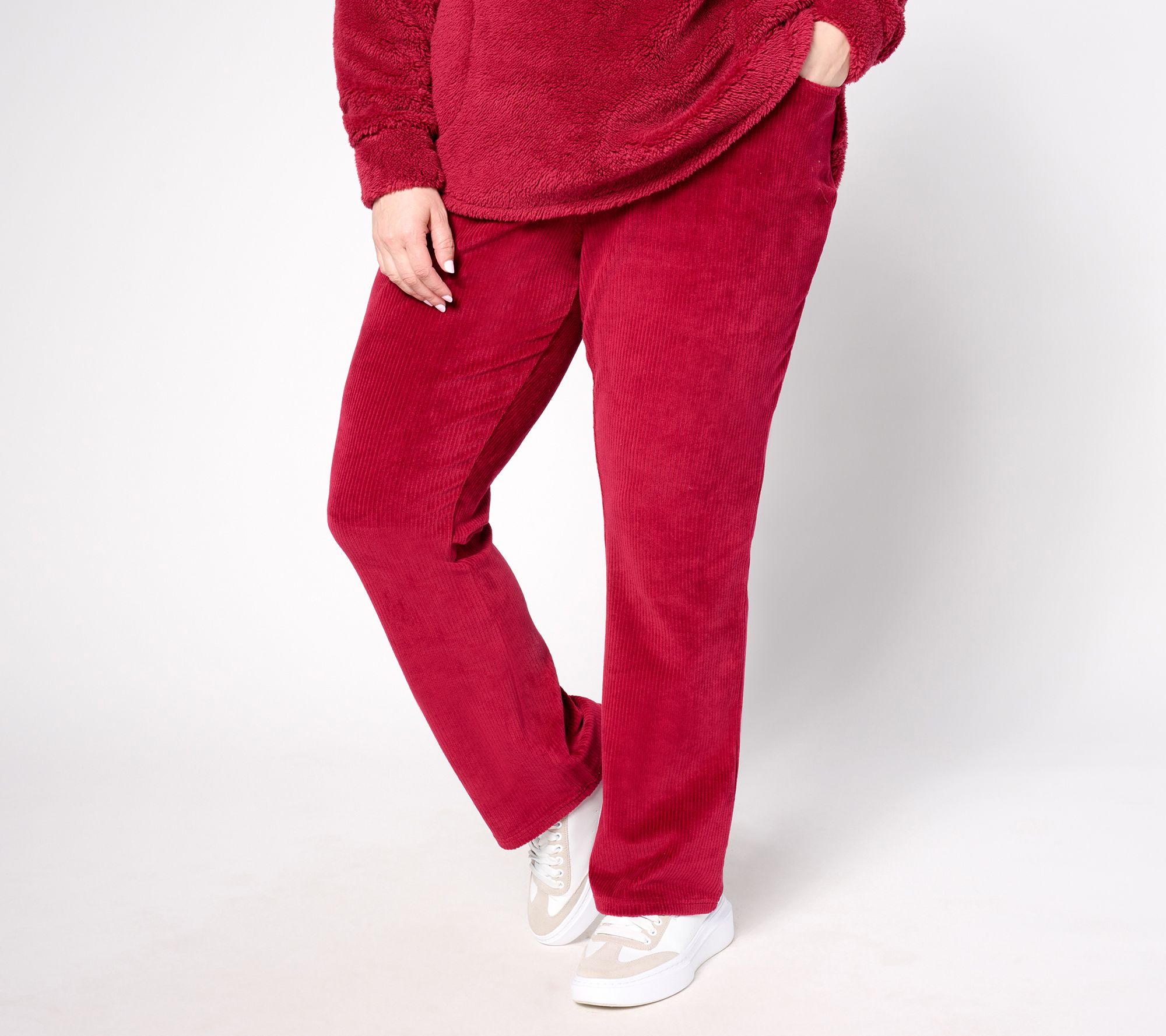 Quacker Factory Regular Corduroy Baby Boot Pants