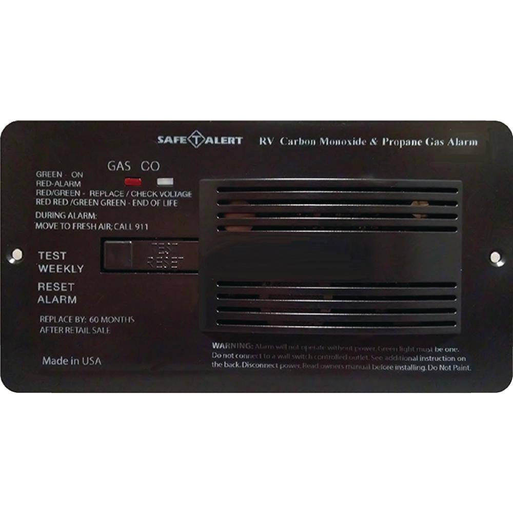 MTI Industries 70742PBL Black Flush Mount Carbon Monoxide Alarm