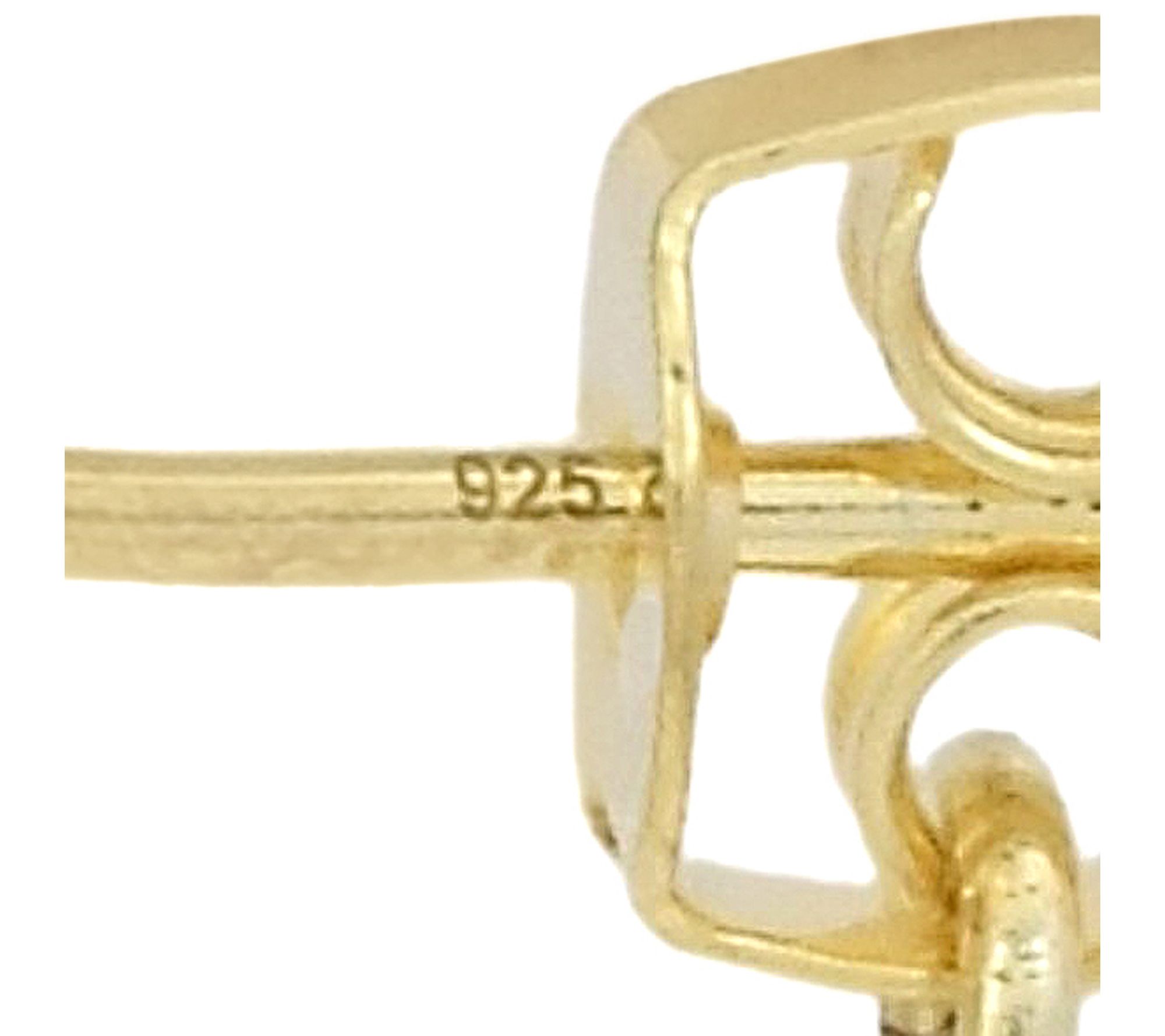 Affinity Diamonds Accent Dangle Earrings, 14K Gold Plated