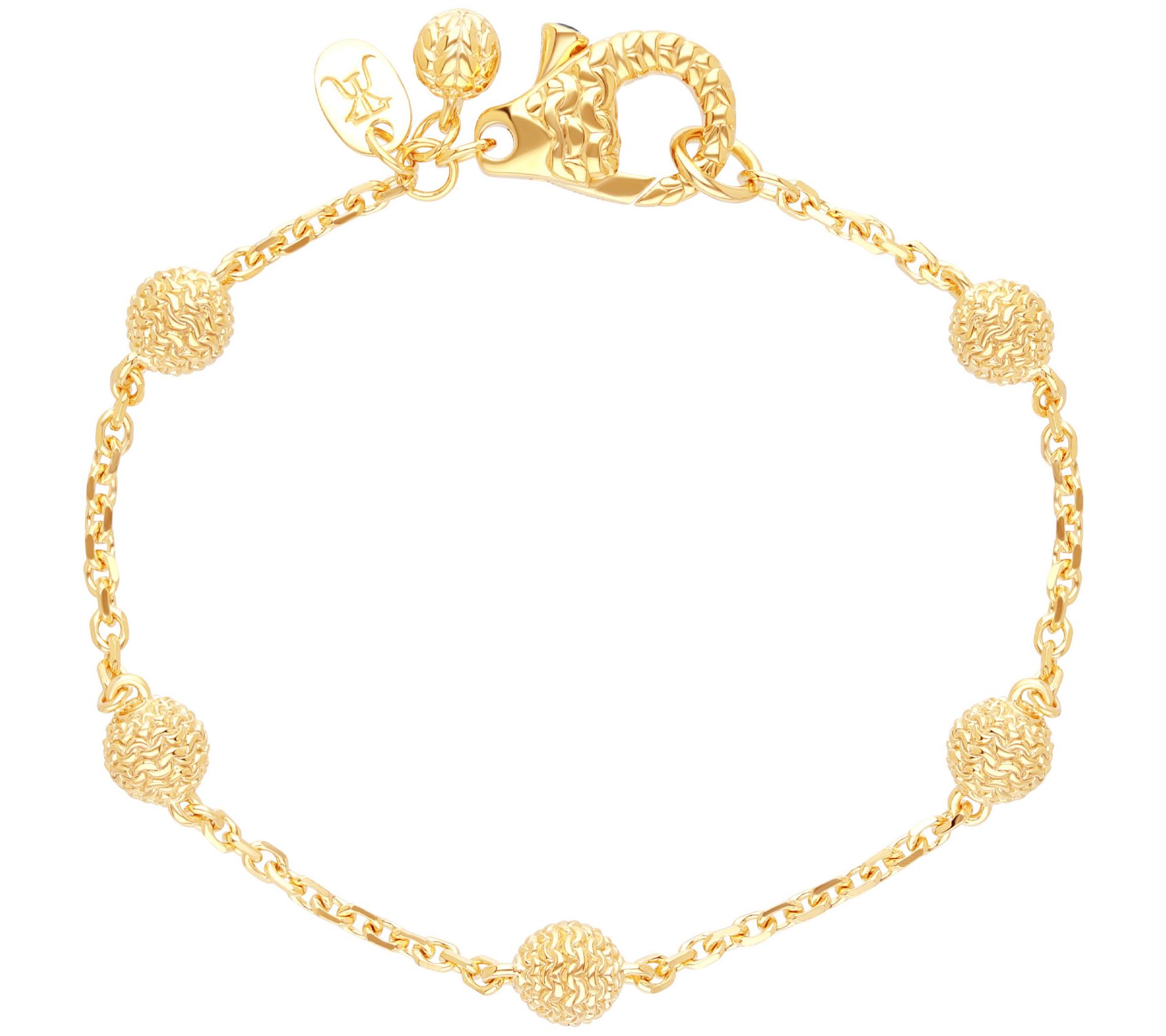 Tiffany Kay Stu dio 14K Clad Pu rl Knit Ball St ation Bracelet