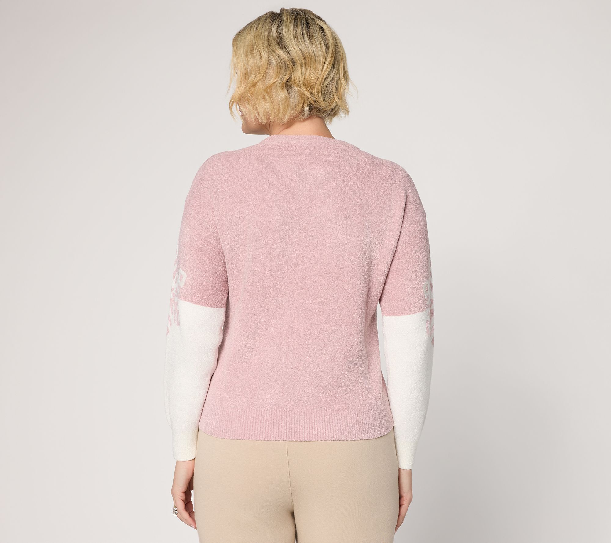 Barefoot Dreams CozyChic Ultra Lite Snowflake Crew Neck Pullover