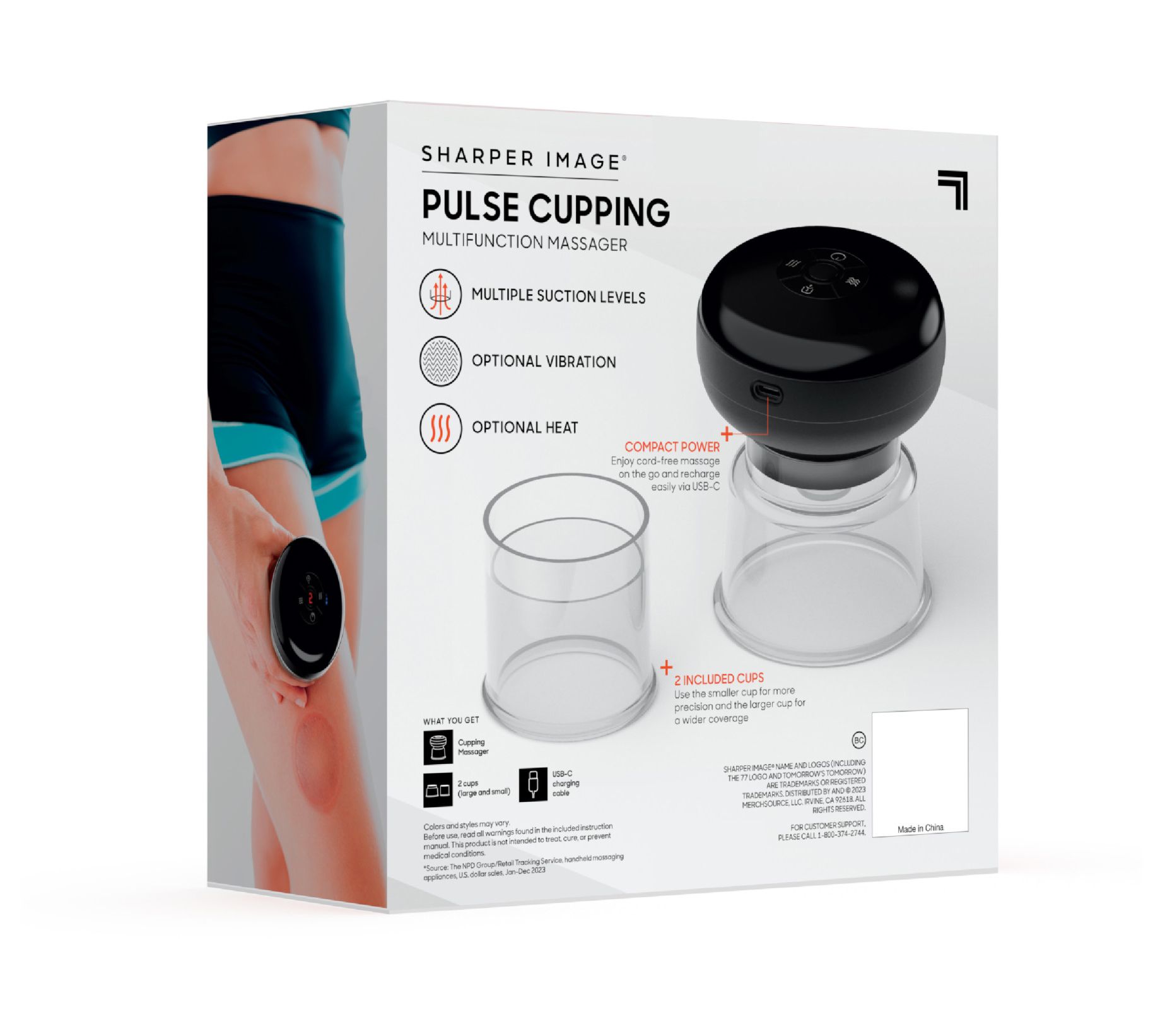 Sharper Image Pulse Massager Cupping Device