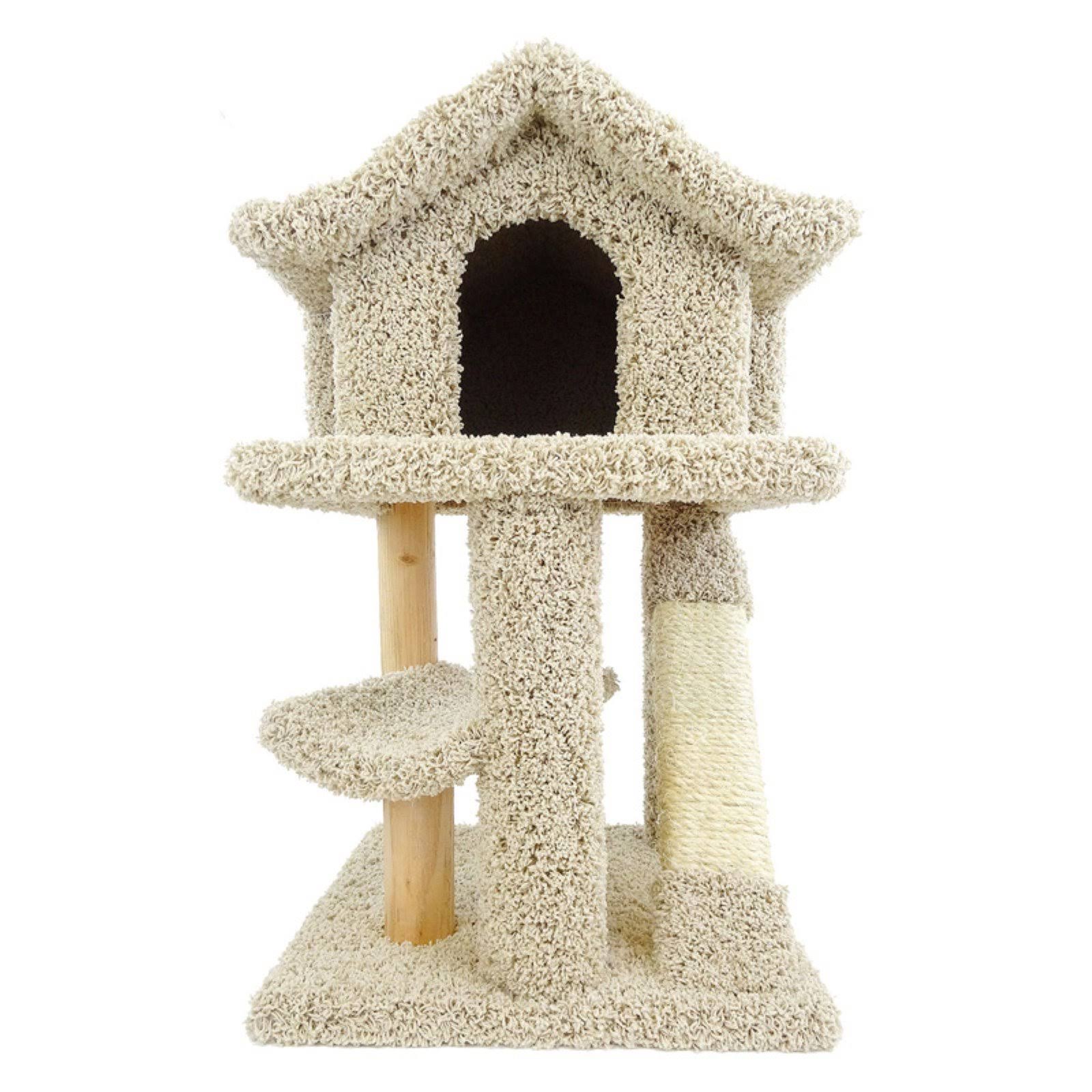 New Cat Condos Mini Cat Pagoda House, Beige