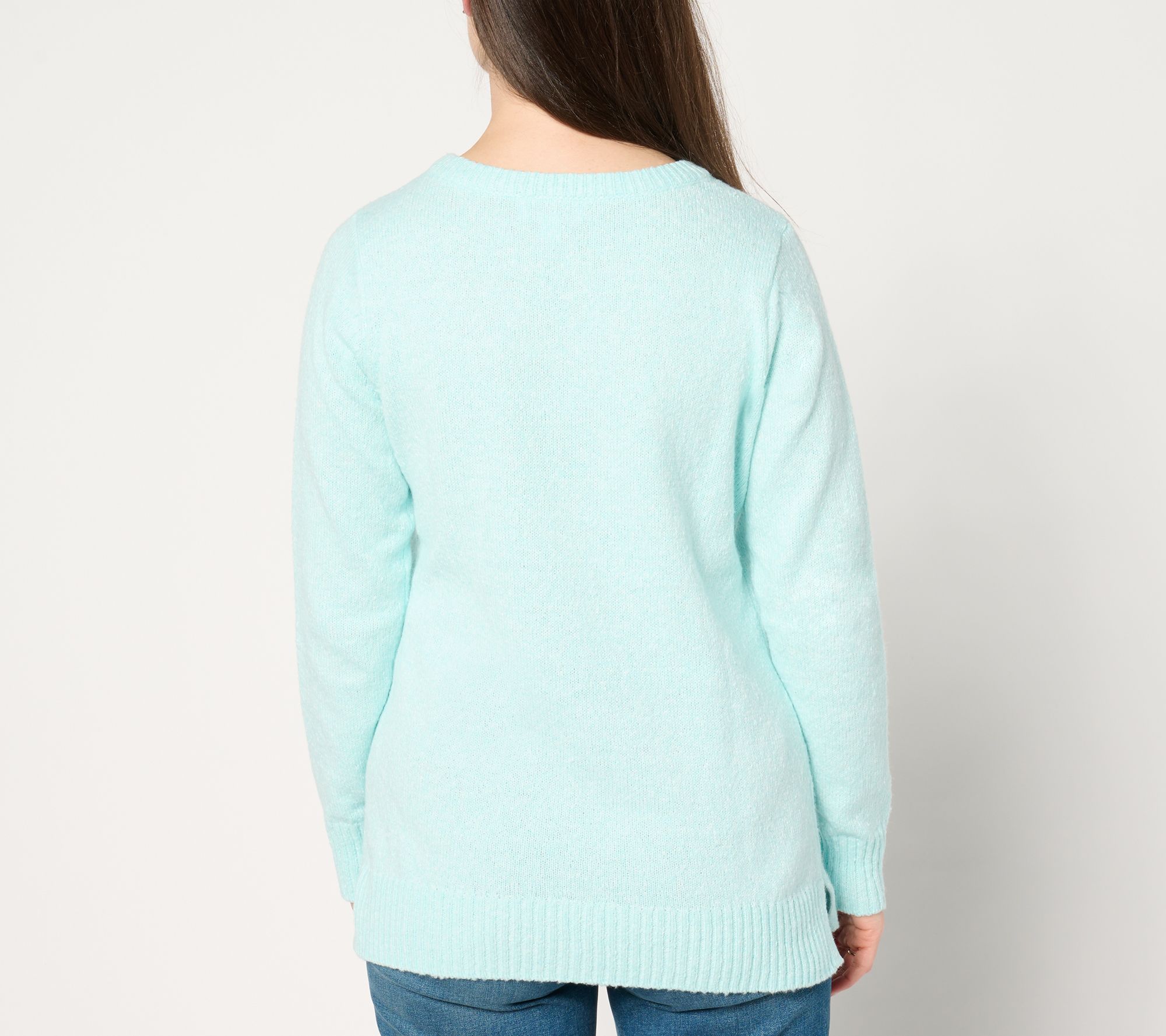 Jingle Belles by Kim Gravel Let's Get Cozy Lurex Holiday Sweater