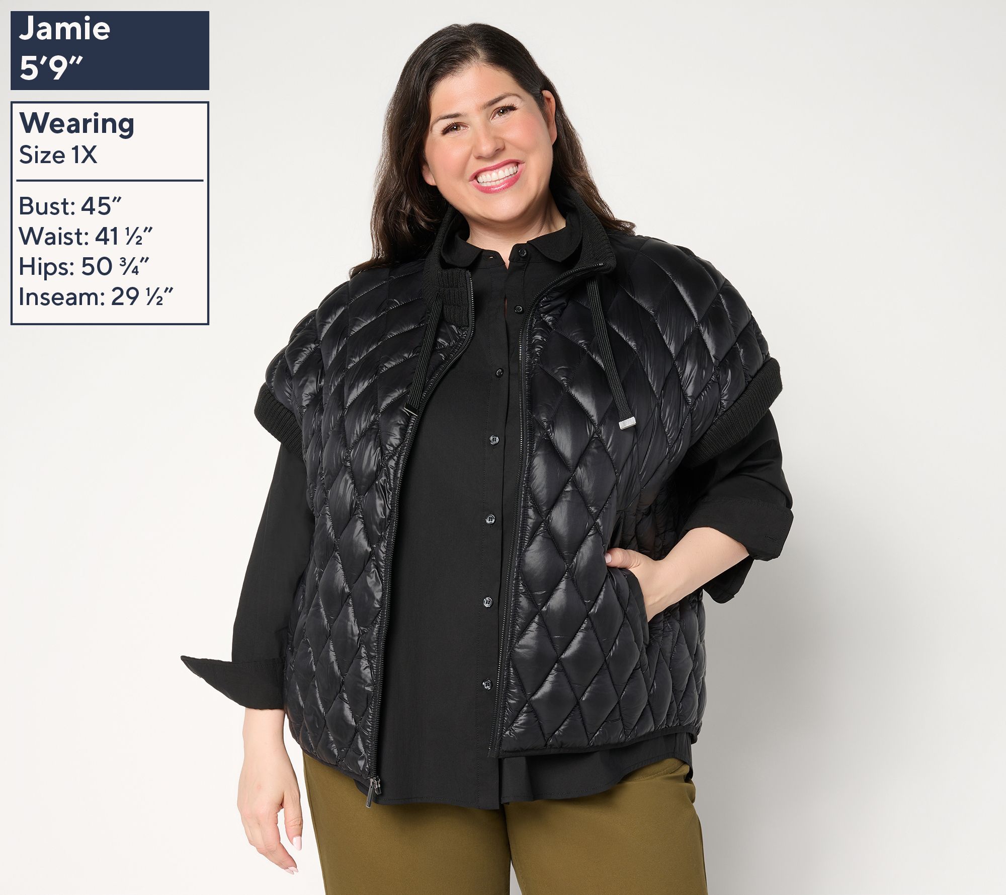 Martha Stewart Signature Diamond Quilted Short-Sleeve Jacket