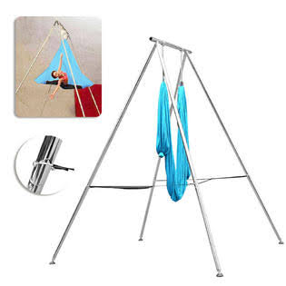 Taishi US Stock Aerial Yoga Stand Portable Yoga Swing Bracket 20ft Easy to Assemble, Steel