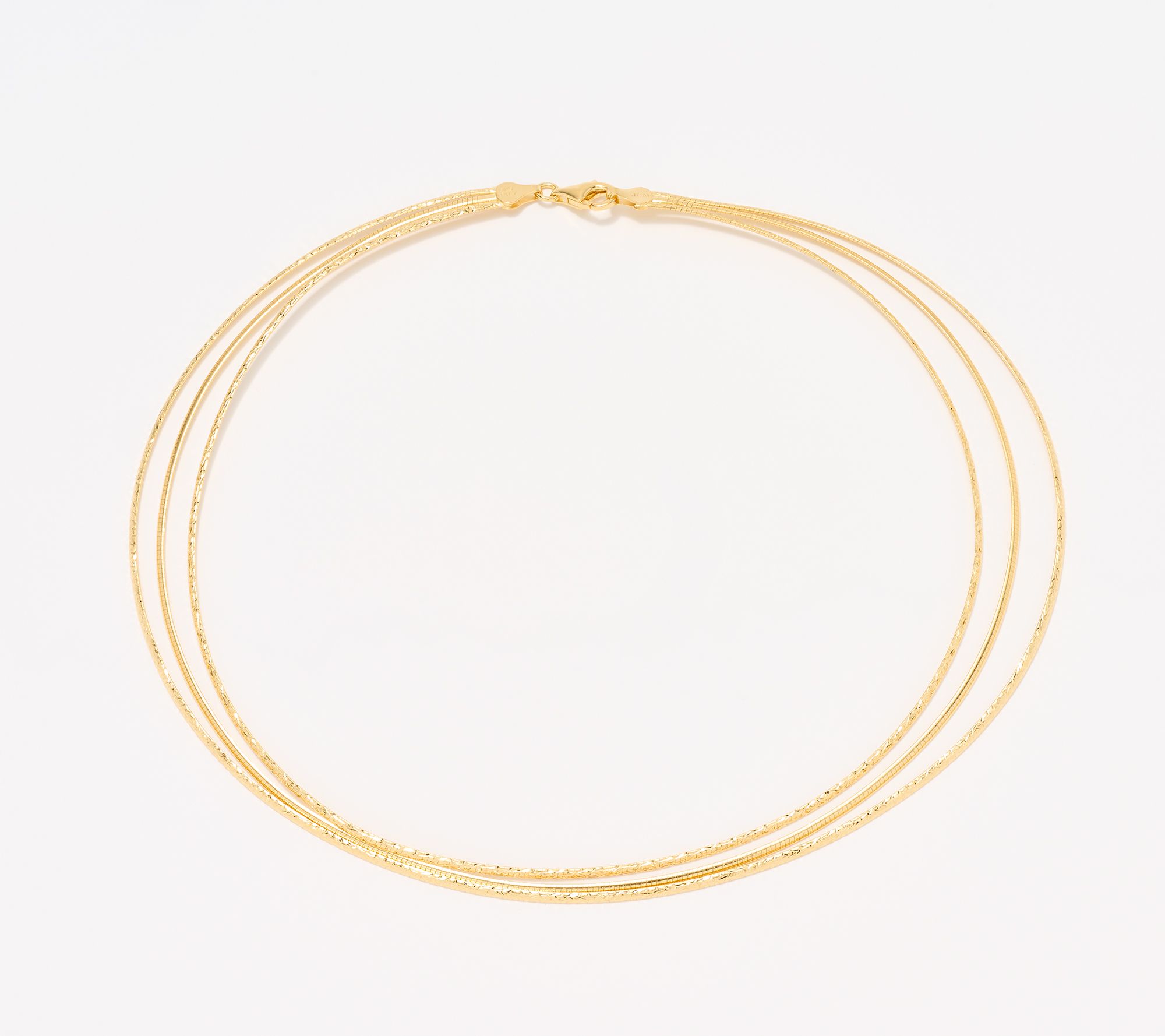 Silver Style Triple Row Diamond Cut 17