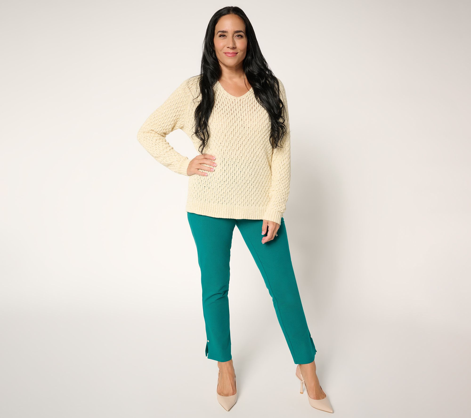 Women with Control Regular 86/14 Straight Leg Ankle Pants