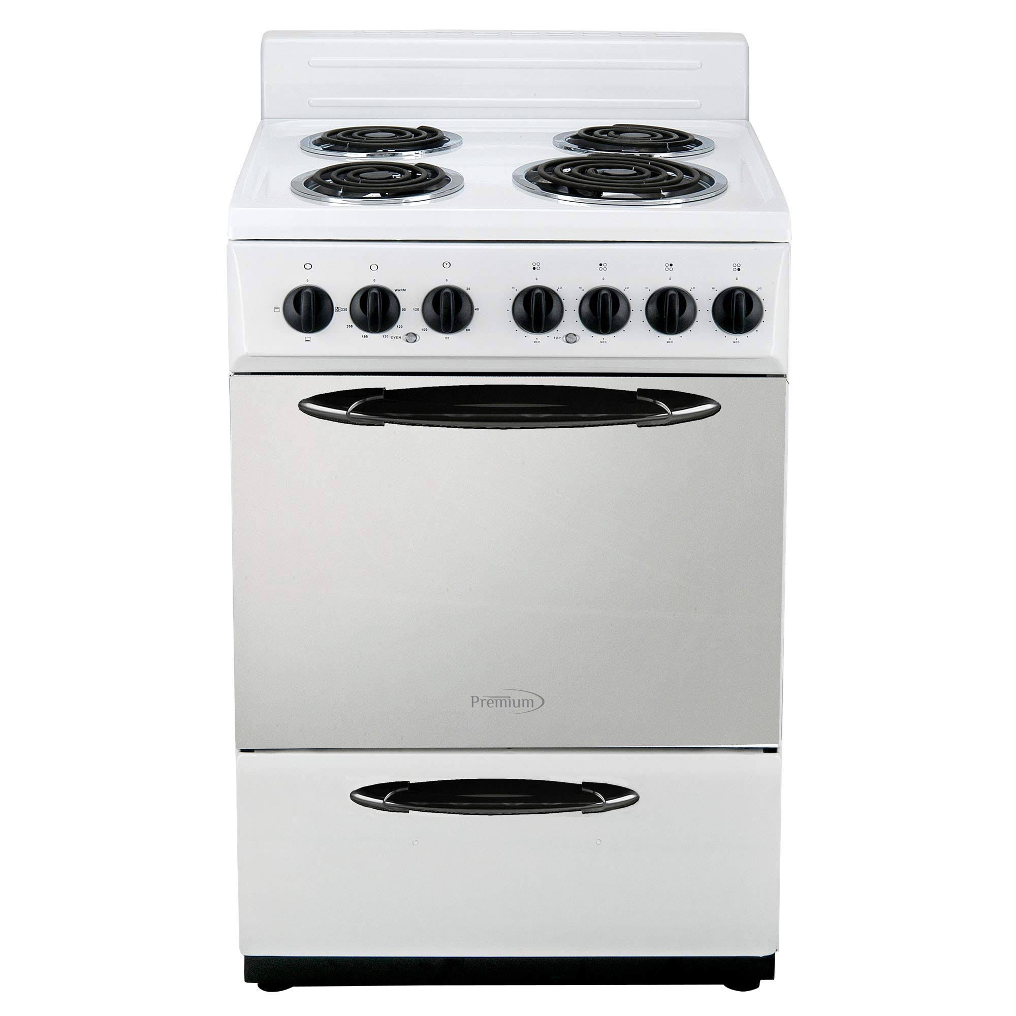 Premium 24 in. 2.7 Cu. ft. Electric Range in White